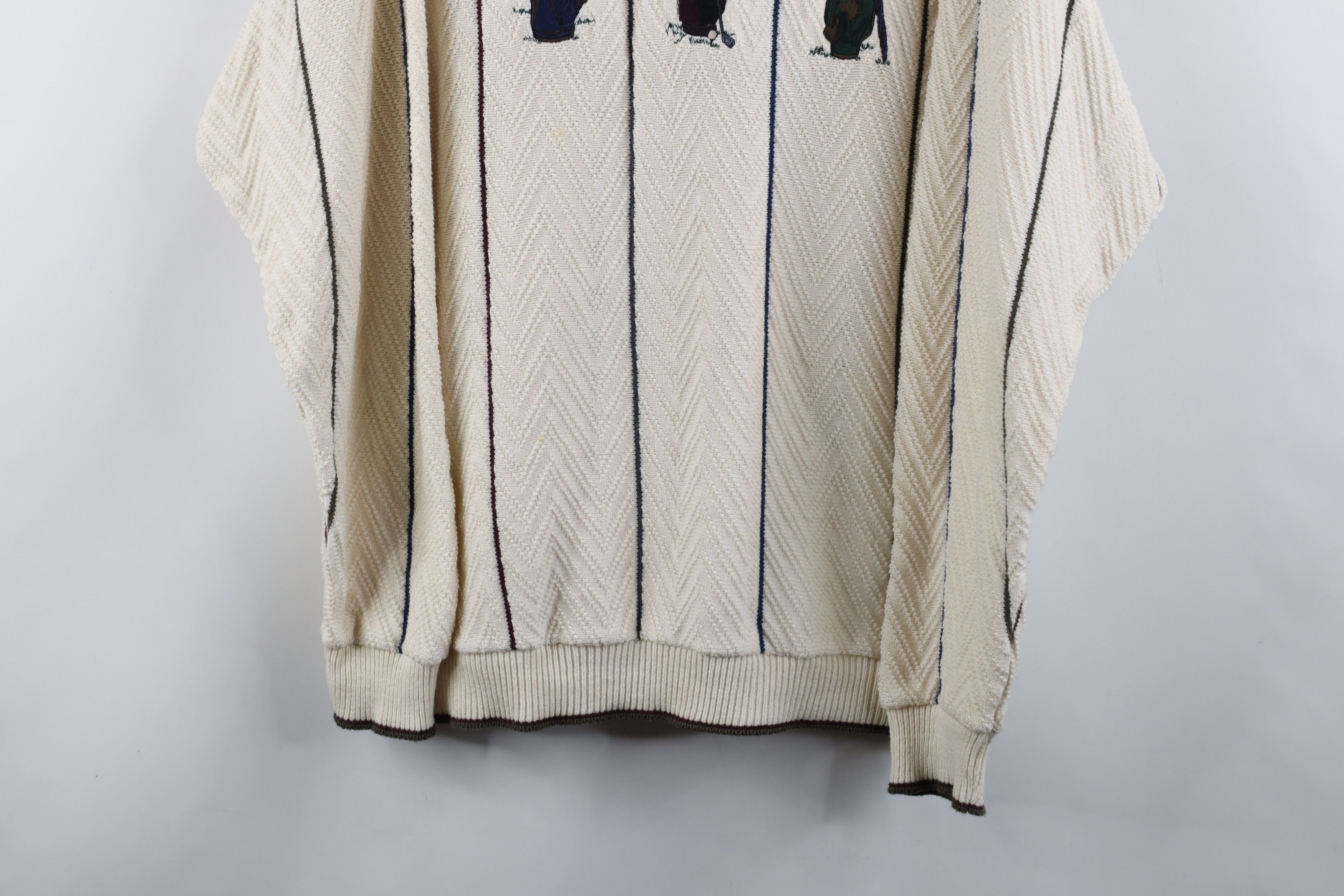 Vintage Vintage 90s Streetwear Golf Bag Cotton Knit Sweater USA Size US M / EU 48-50 / 2 - 3 Thumbnail