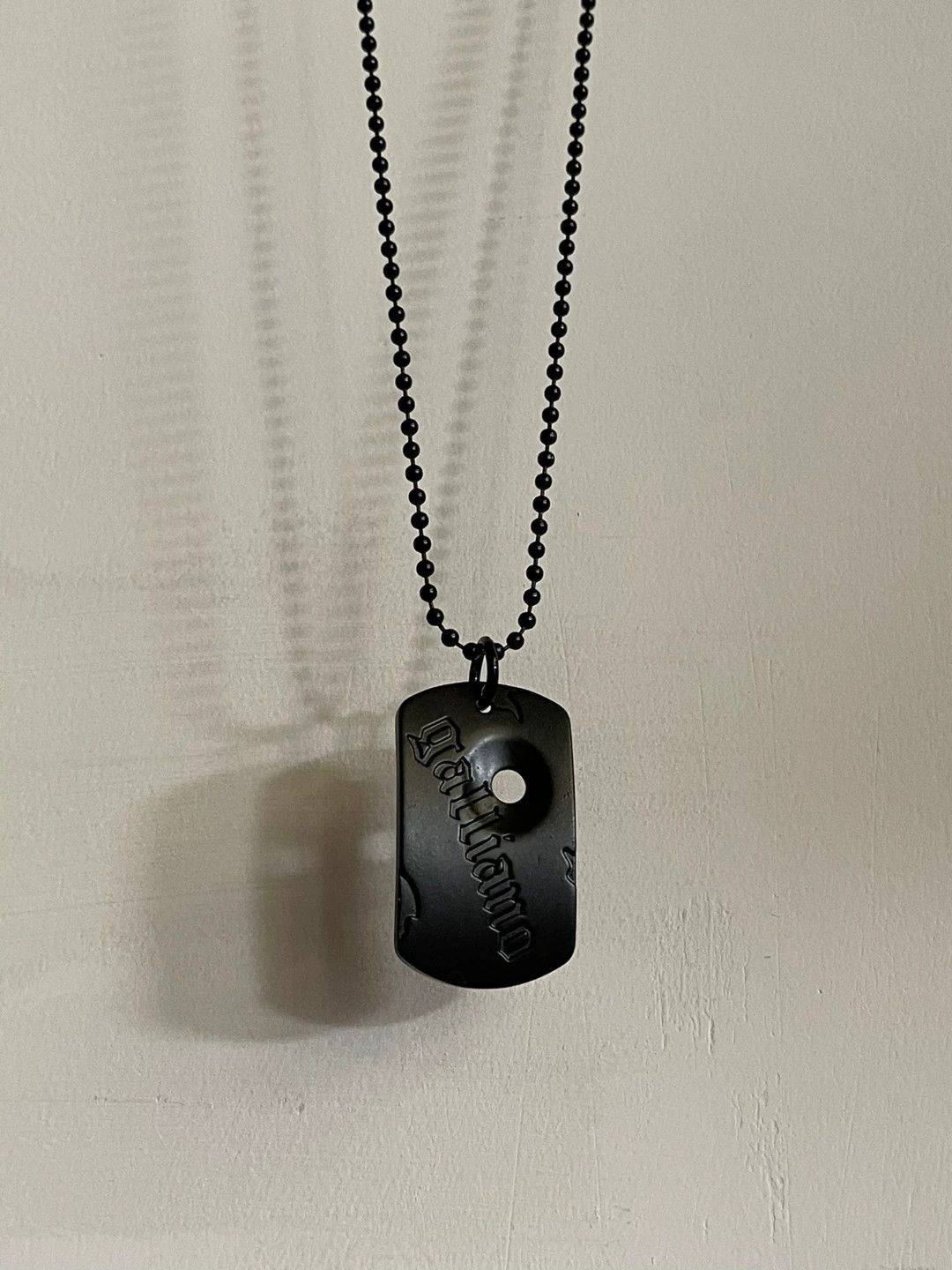 John Galliano John Galliano Dog Tag Necklace Size ONE SIZE - 1 Thumbnail