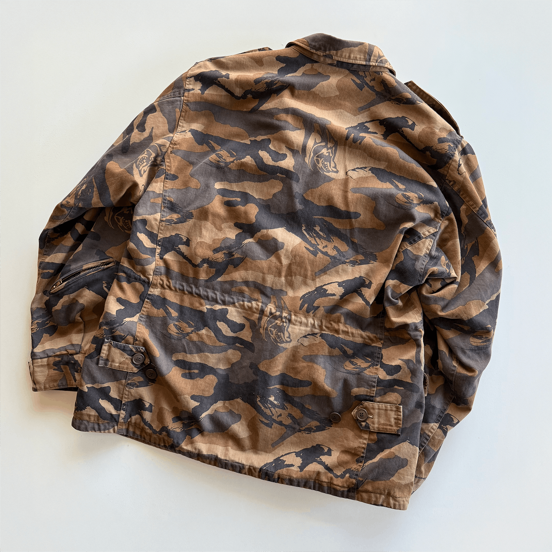 Undercover AW03 Paper Doll Bush Laden Camo Tactical Field Jacket Size US L / EU 52-54 / 3 - 3 Thumbnail