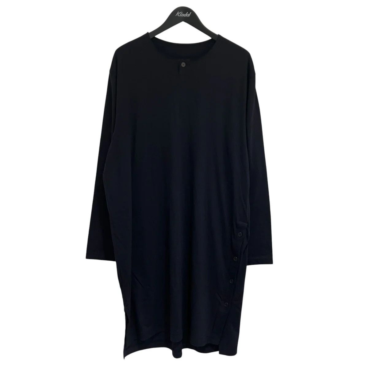 Yohji Yamamoto Yohji Yamamoto pour homme 25SS JERSEY BUTTON HENRY NECK LS T Size US L / EU 52-54 / 3 - 1 Thumbnail