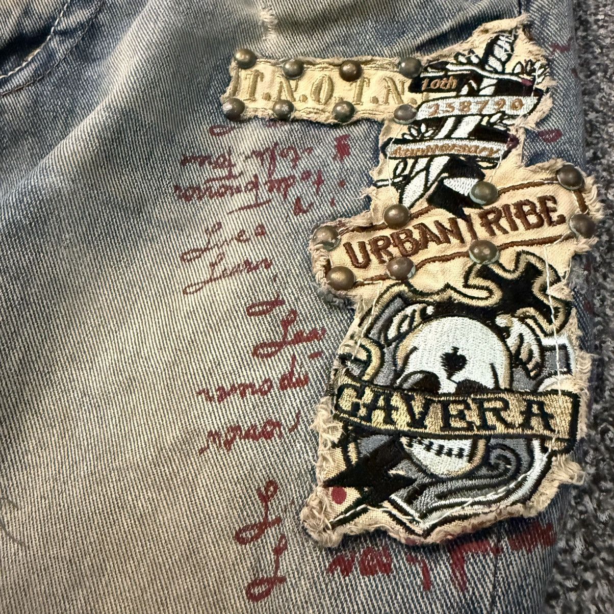 Affliction 🔥 Archival Urban Tribe Distressed Thrashed Punk Jeans Size US 30 / EU 46 - 7 Thumbnail