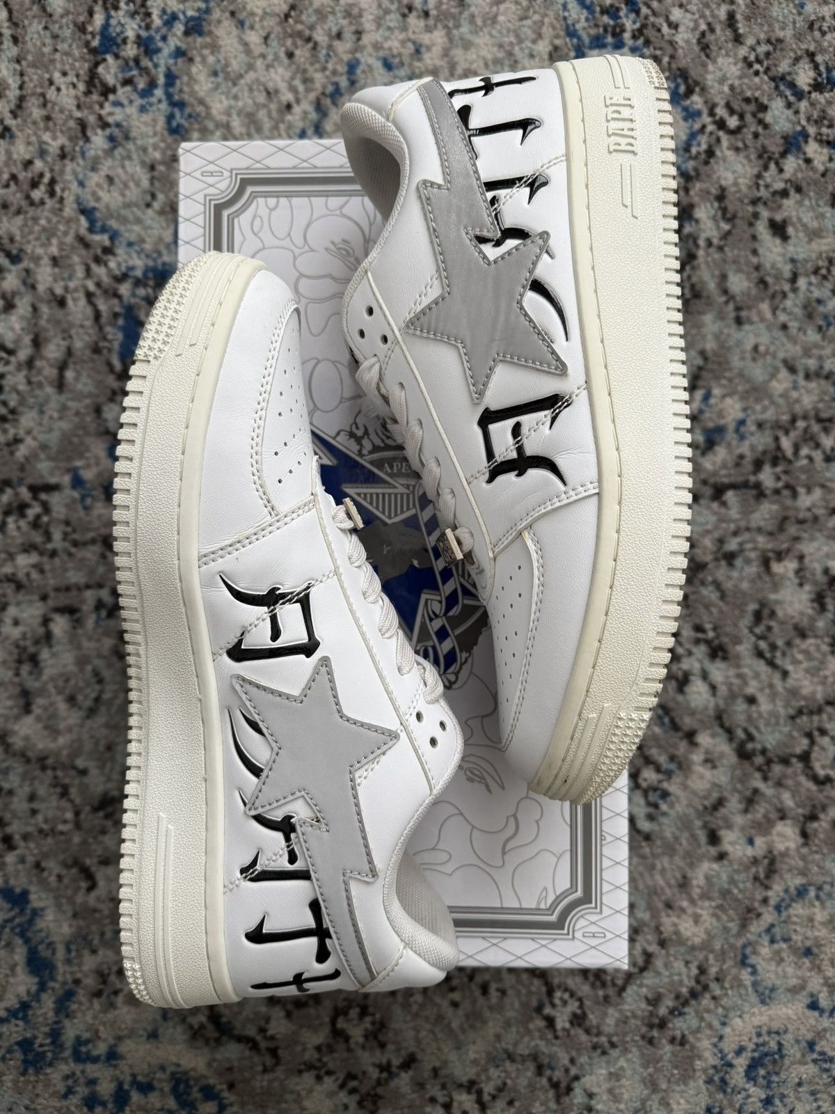 Bape bape sta low white reflective Size US 9 / EU 42 - 1 Thumbnail