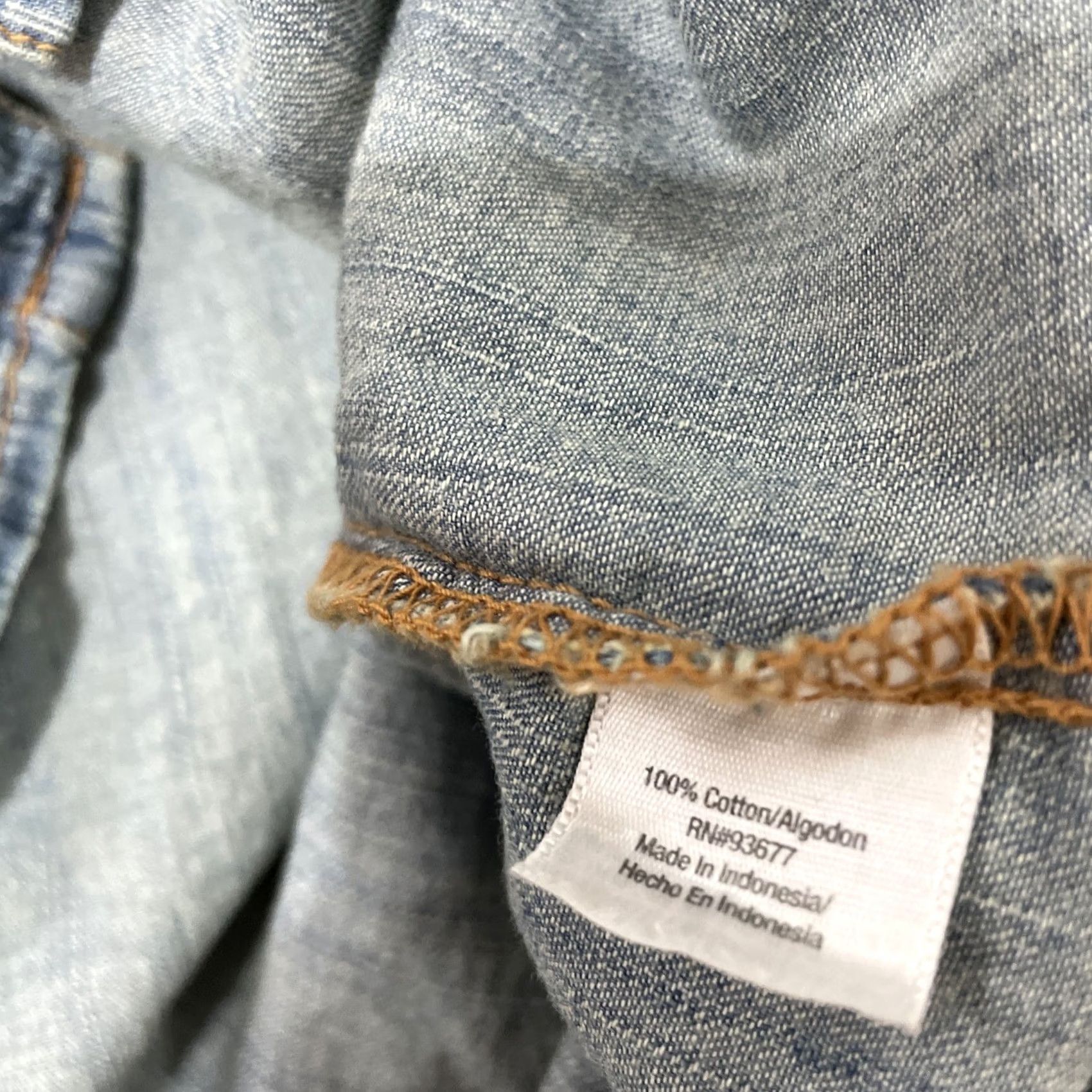 Vintage VINTAGE ANA New Approach Light Chambray Button Shirt Womens M Military Pocket Western M Size M / US 6-8 / IT 42-44 - 7 Thumbnail