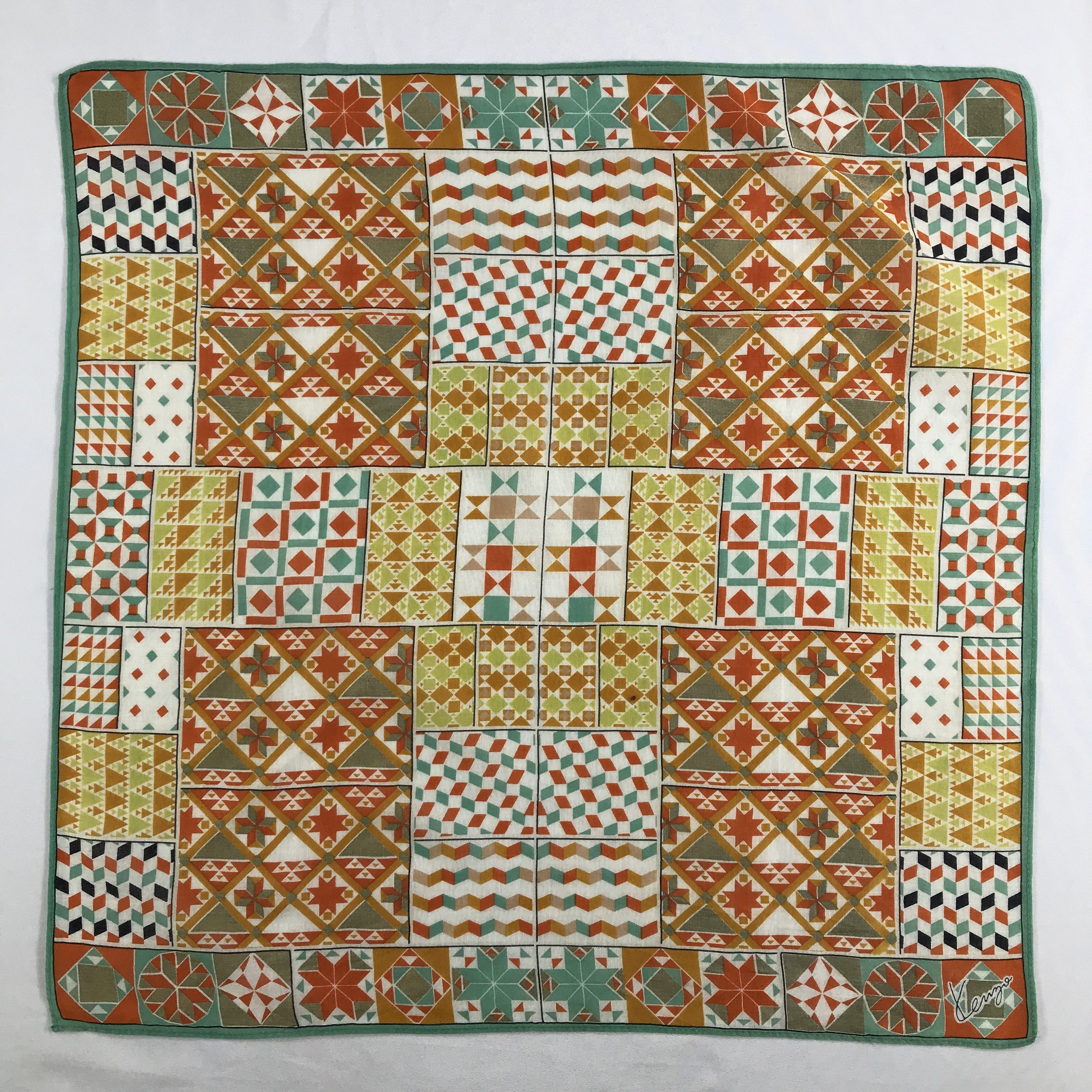 Kenzo × Vintage Kenzo Bandana / Handkerchief / Neckerchief - S2580 Size ONE SIZE - 1 Thumbnail