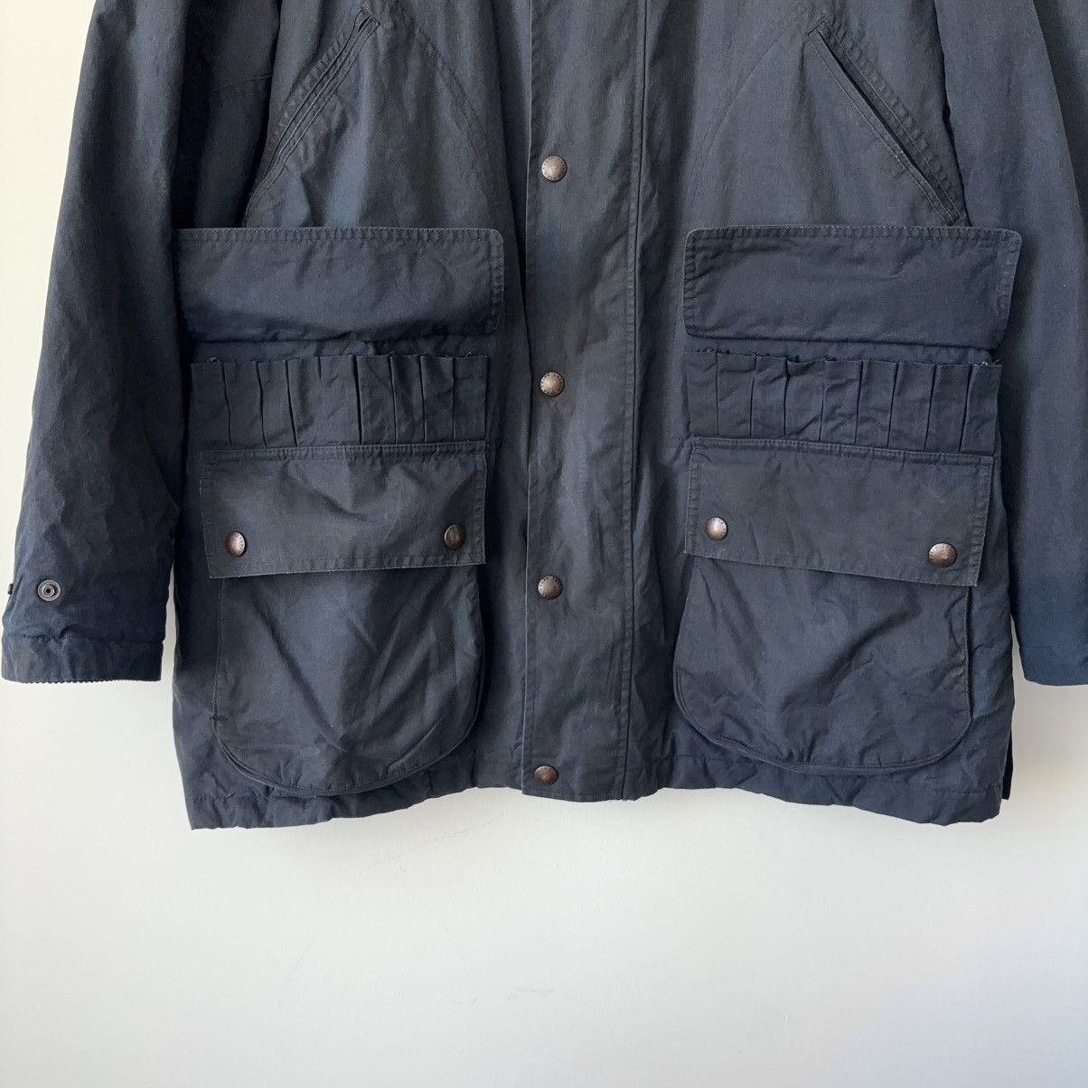 Polo Ralph Lauren Vintage Oilcloth Waxed Cotton Jacket Navy Barn Coat Field Size US XL / EU 56 / 4 - 8 Thumbnail
