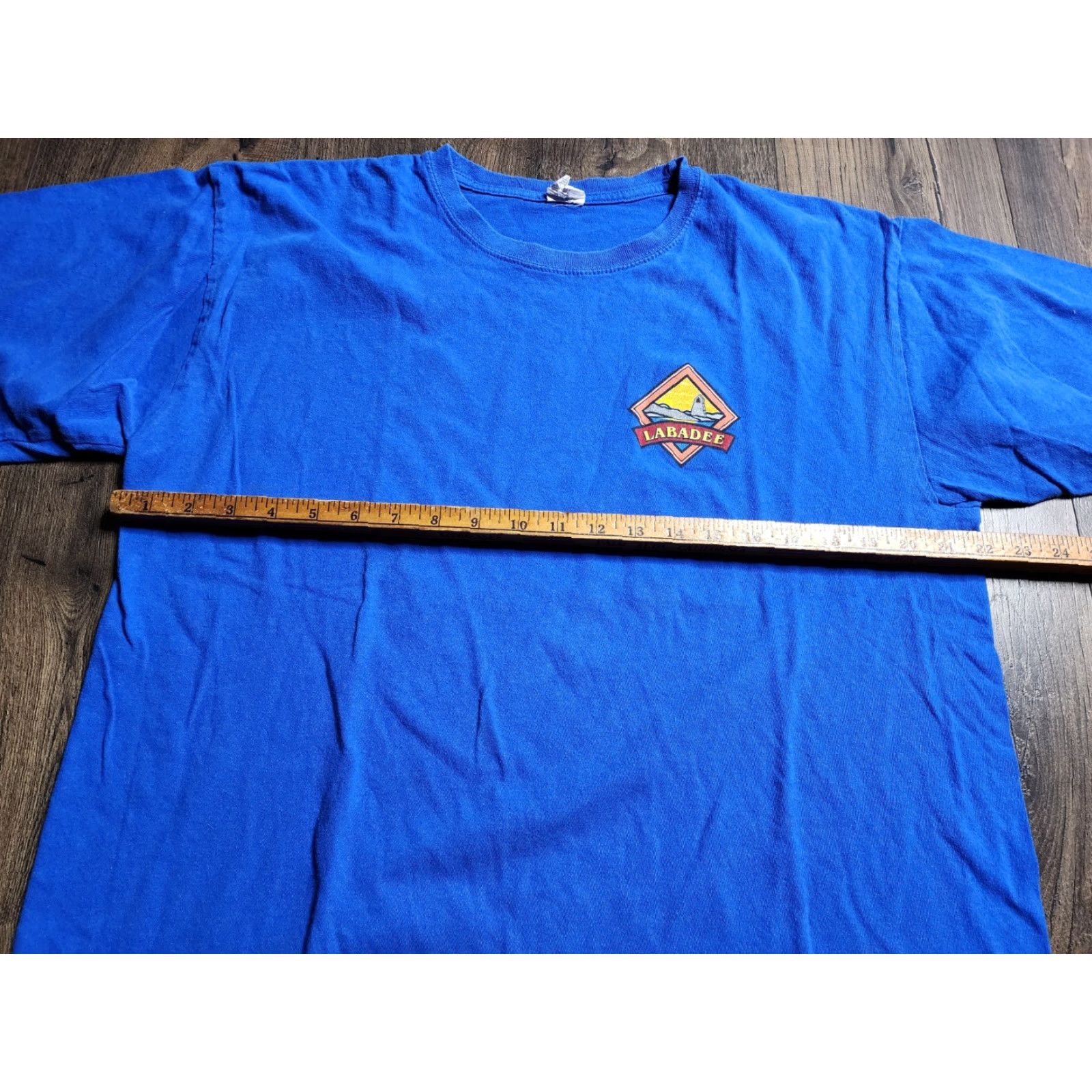 Vintage VINTAGE Graphic Print T-Shirt Mens XL Blue Double-Sided Haiti Labadee Beach Roller Coaster 90s Size US XL / EU 56 / 4 - 2 Thumbnail