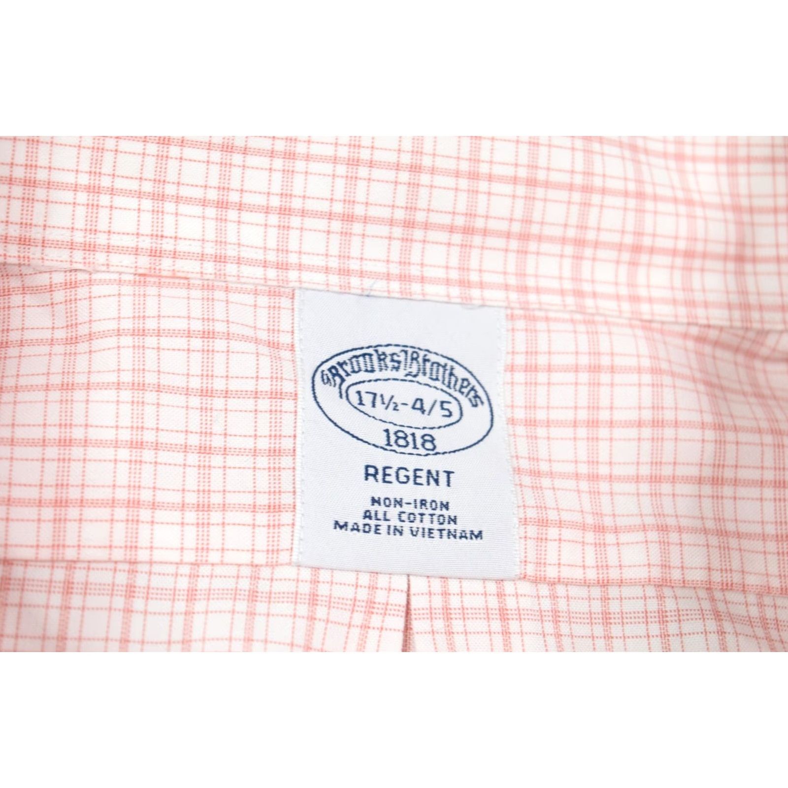 Brooks Brothers Brooks Brothers REGENT Shirt Mens 17.5 Red White Plaid Long Sleeve Button-Up Size US XXL / EU 58 / 5 - 6 Thumbnail