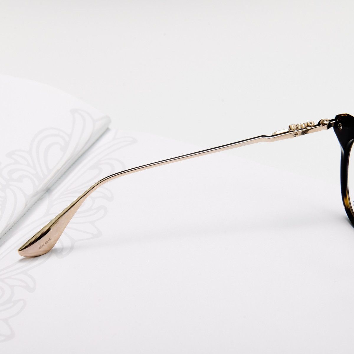 Chrome Hearts CHROME HEARTS CLOACO DARK TORTOISE/ GOLD PLATED GLASSES Size ONE SIZE - 4 Thumbnail