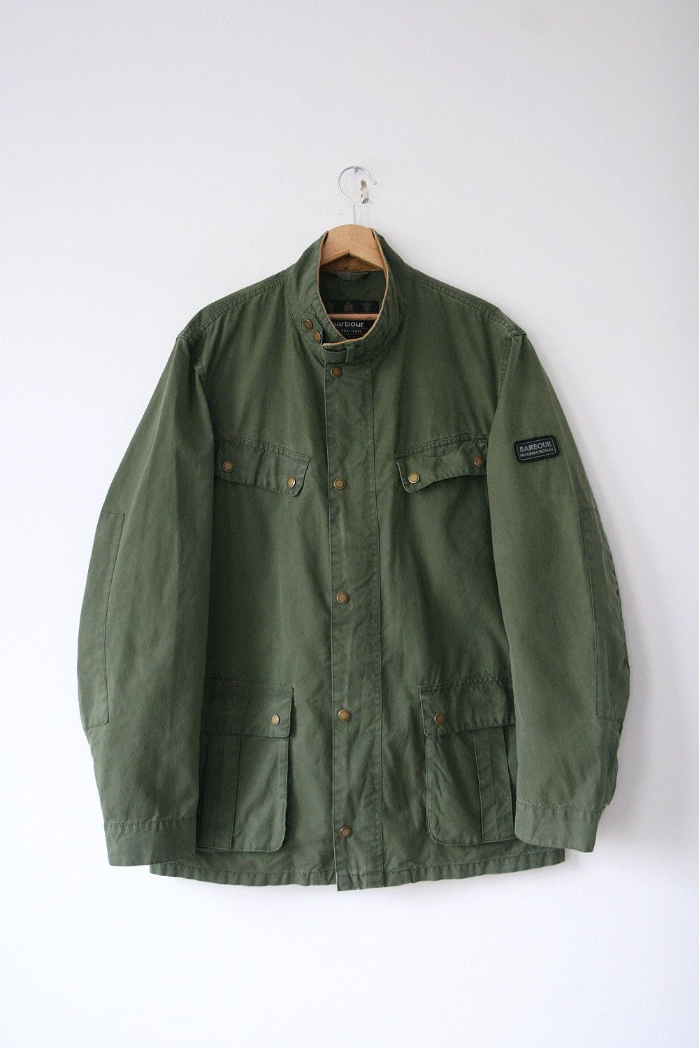 image of Barbour International Duke Racing Green Casual Jacket Xl, Men's