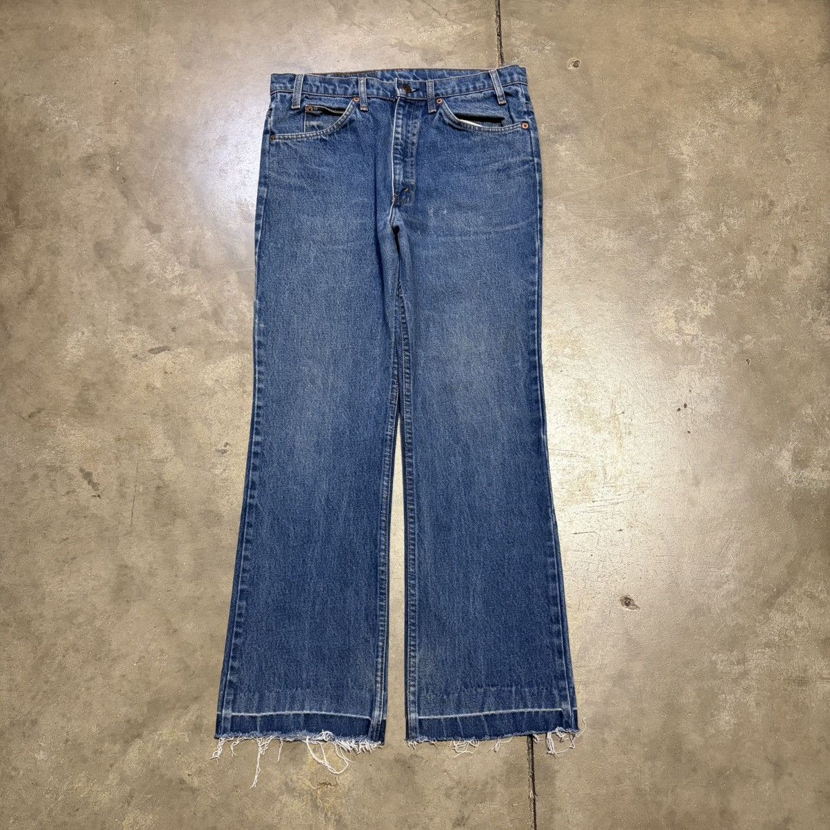 Levi's Vintage 80s Levis 517 Orange Tab Denim Jeans Bootcut USA Size US 32 / EU 48 - 4 Thumbnail