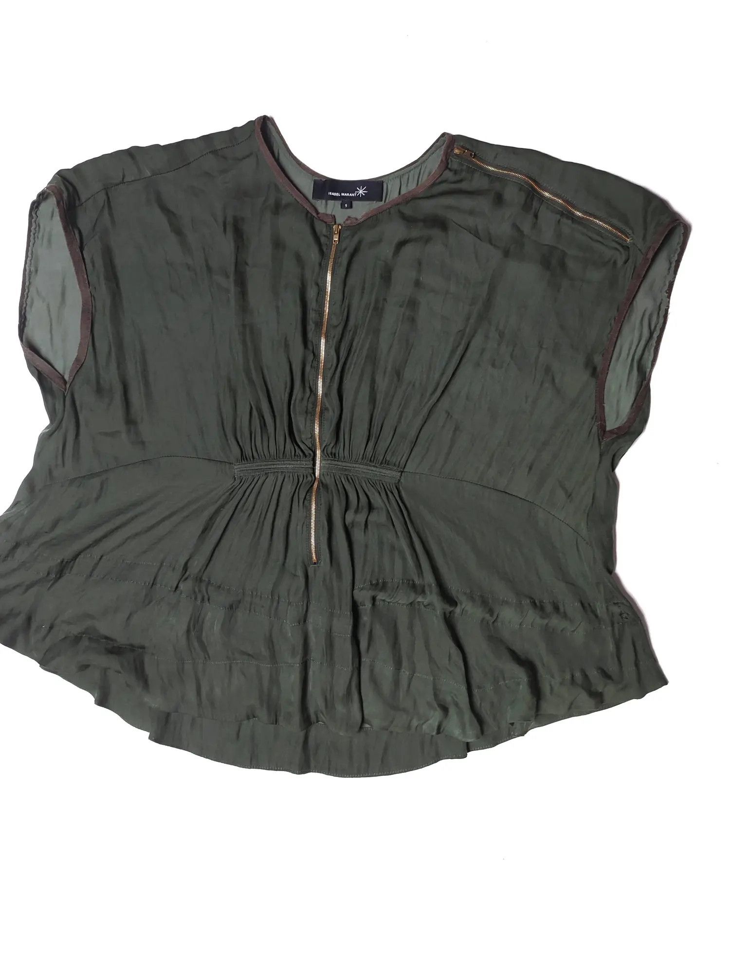 Isabel Marant × Isabel Marant Etoile Isabel marant tank top zipper shirt Size S / US 4 / IT 40 - 3 Thumbnail