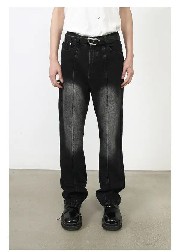 Japanese Brand Japanese retro men's casual mid-waist denim trousers Size US 32 / EU 48 - 1 Thumbnail