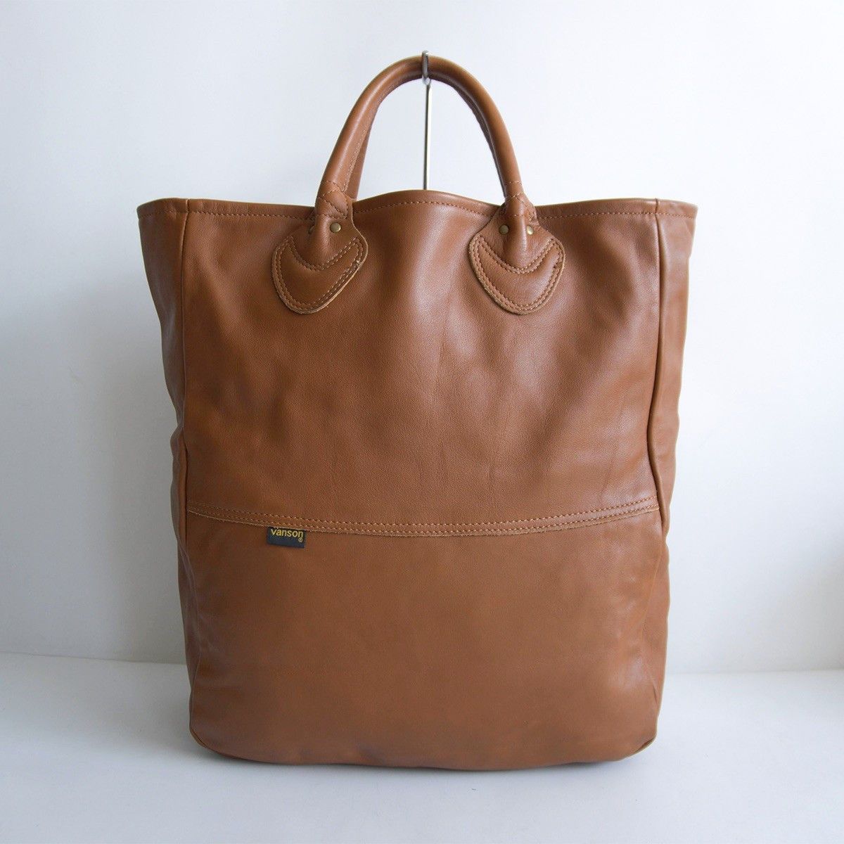 Vintage VANSON All Leather Tote Bag Brown Size ONE SIZE Size ONE SIZE - 1 Thumbnail