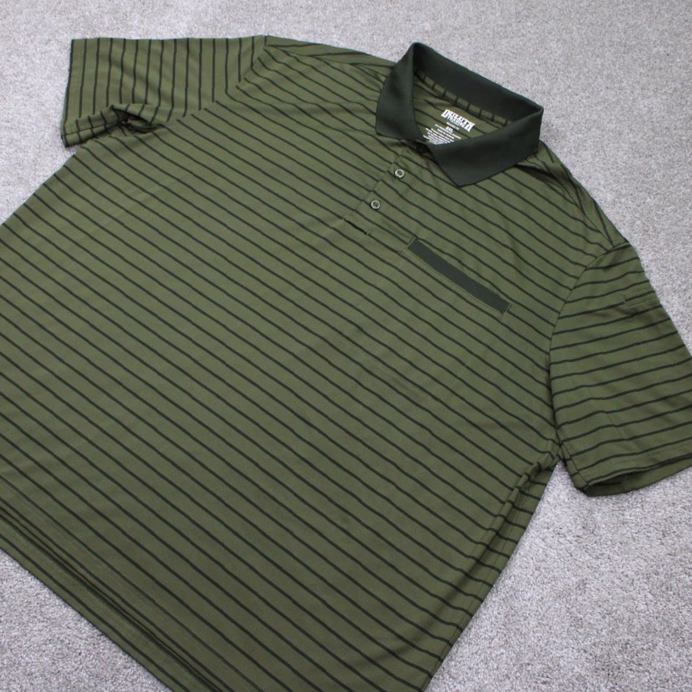 Vintage Duluth Knuckledown Polo Shirt Mens 2XL Green/Black Short Sleeve with Pocket Polo Shirt Size US XXL / EU 58 / 5 - 3 Thumbnail