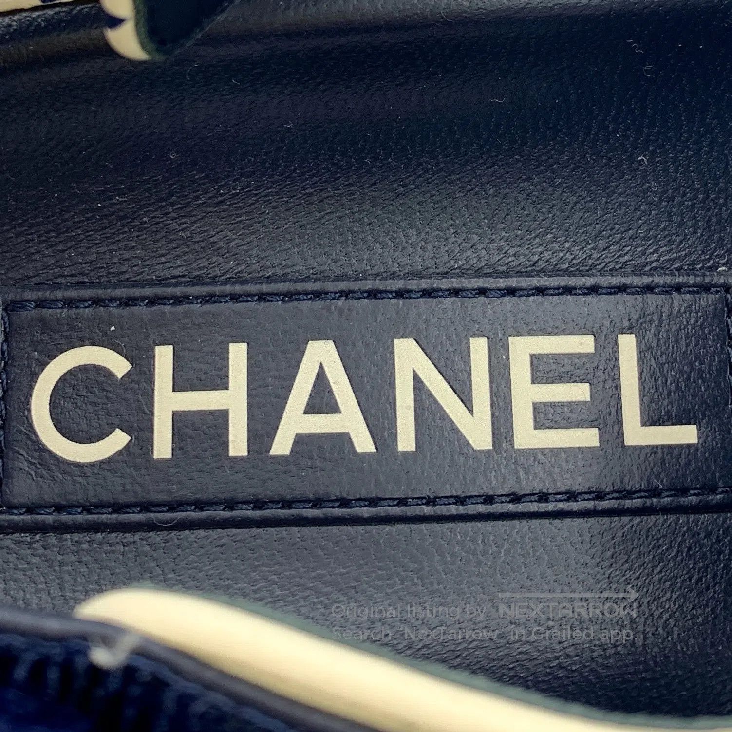 Chanel Chanel Beige camellia double C print casual Velcro flat sa Size US 7 / IT 37 - 7 Thumbnail