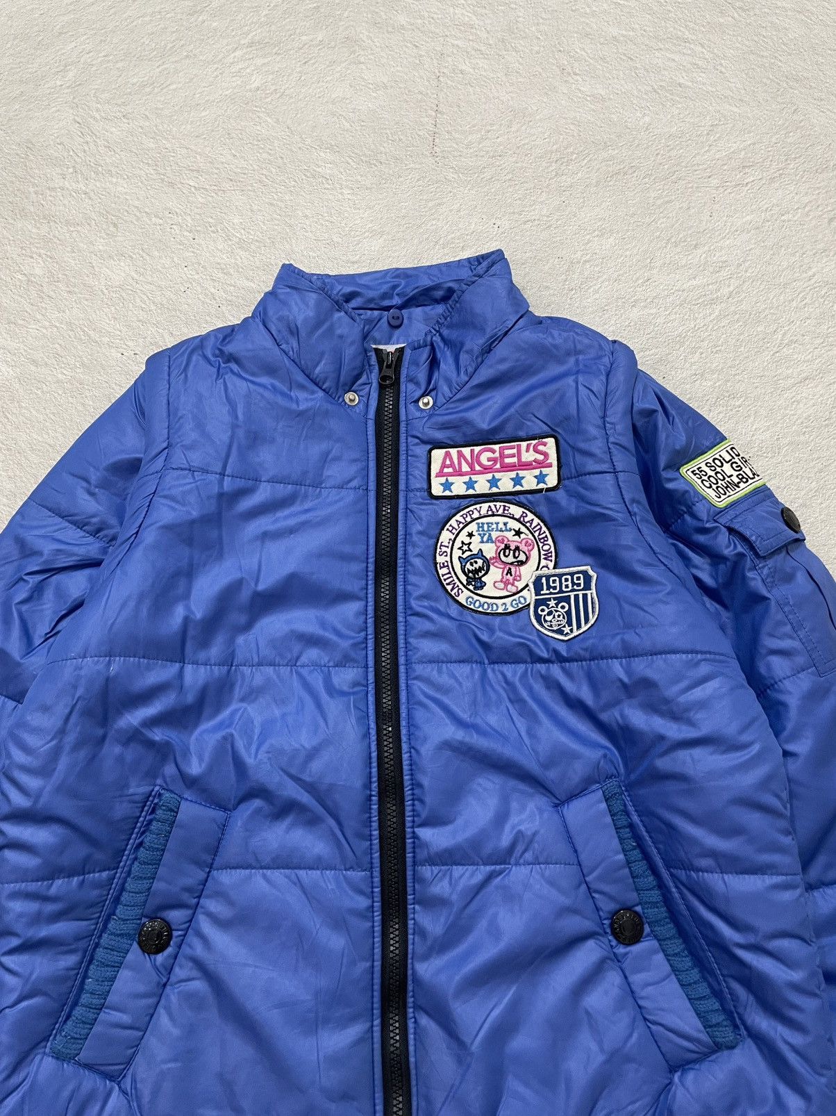 Angel Blue 2000s Angel Blue Puffer Vest Detachable Sleeves & Patch Y2K Size US S / EU 44-46 / 1 - 3 Thumbnail