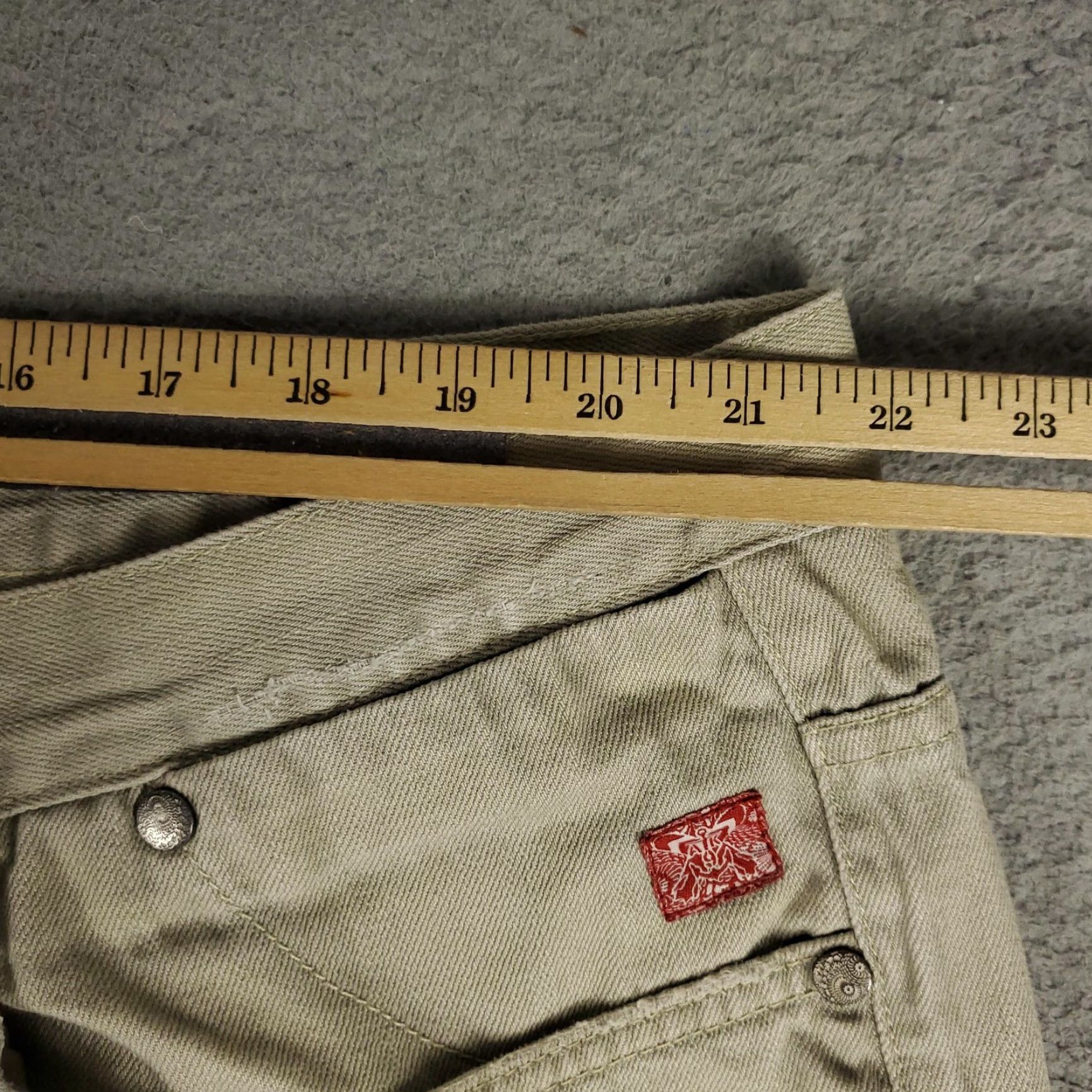 Akademiks Akademiks Mens Chino Shorts 44 Big & Tall Khaki Relaxed Fit Distressed Frayed Hem Streetwear Size US 44 / EU 60 - 4 Thumbnail