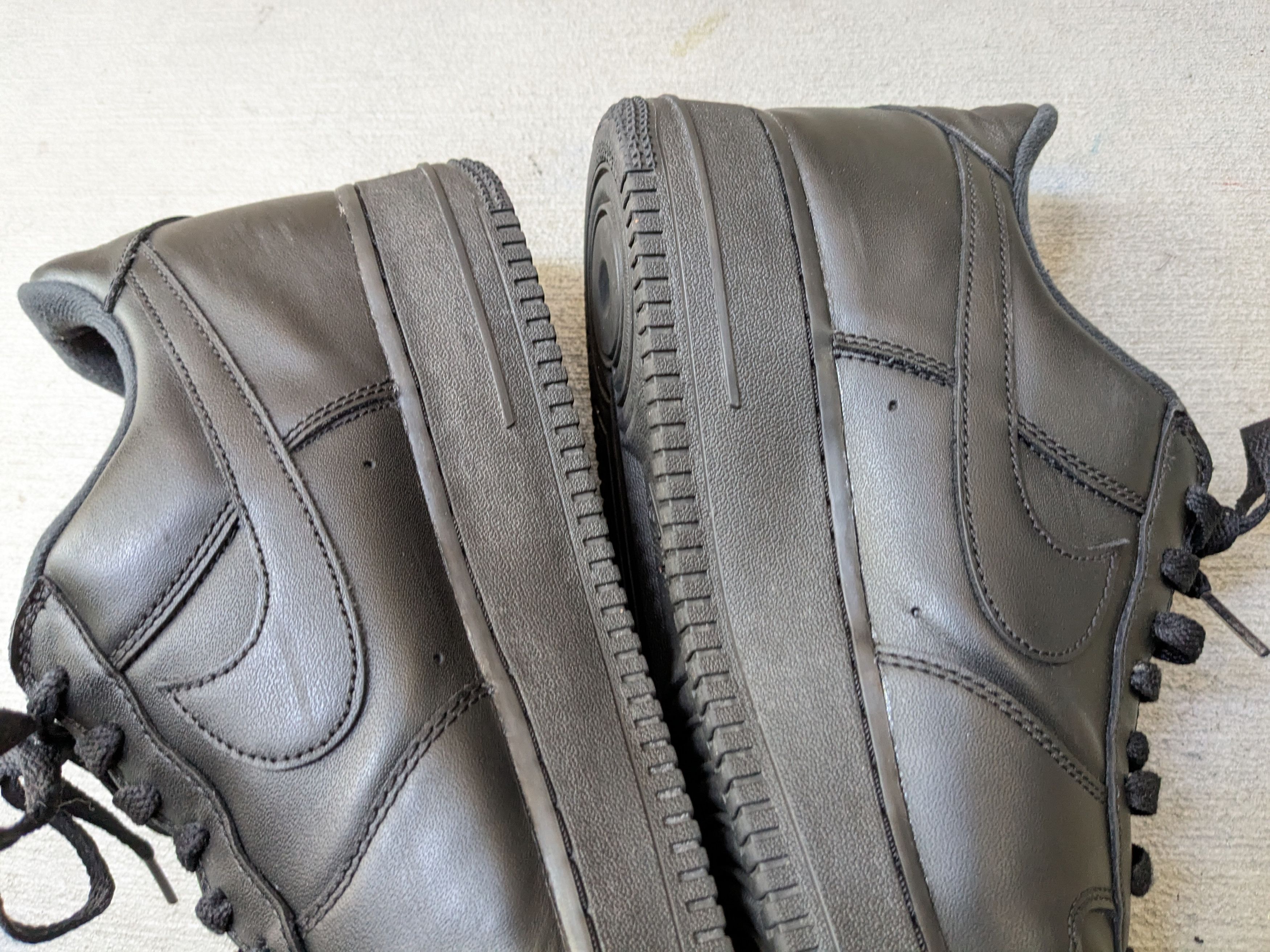 Nike × Supreme Nike Air Force 1 Low Supreme Black 11.5 CU9225-001 Leather Size US 11.5 / EU 44-45 - 15 Thumbnail