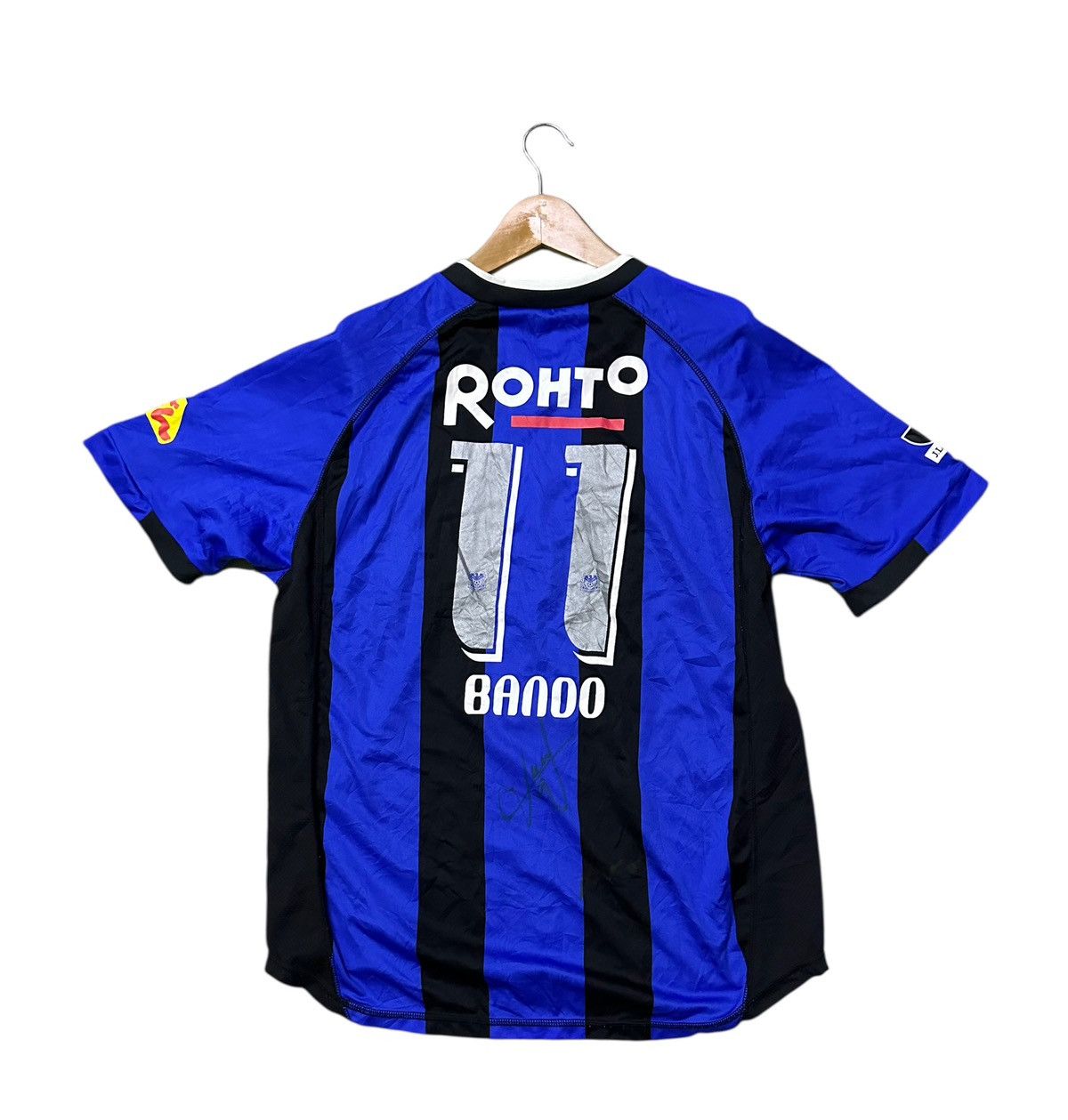 Vintage Japan football club gamba osaka jersey sponsor by panasonic Size US L / EU 52-54 / 3 - 4 Thumbnail