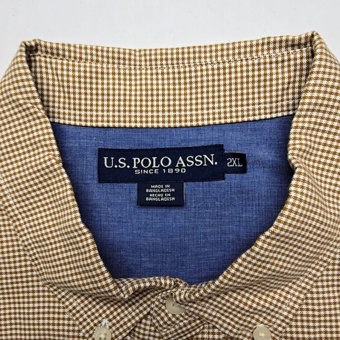 U.S. Polo Assn. U.S. Polo Assn. Button Down Checkered Long Sleeve 2XL Shirt Size US XXL / EU 58 / 5 - 7 Thumbnail
