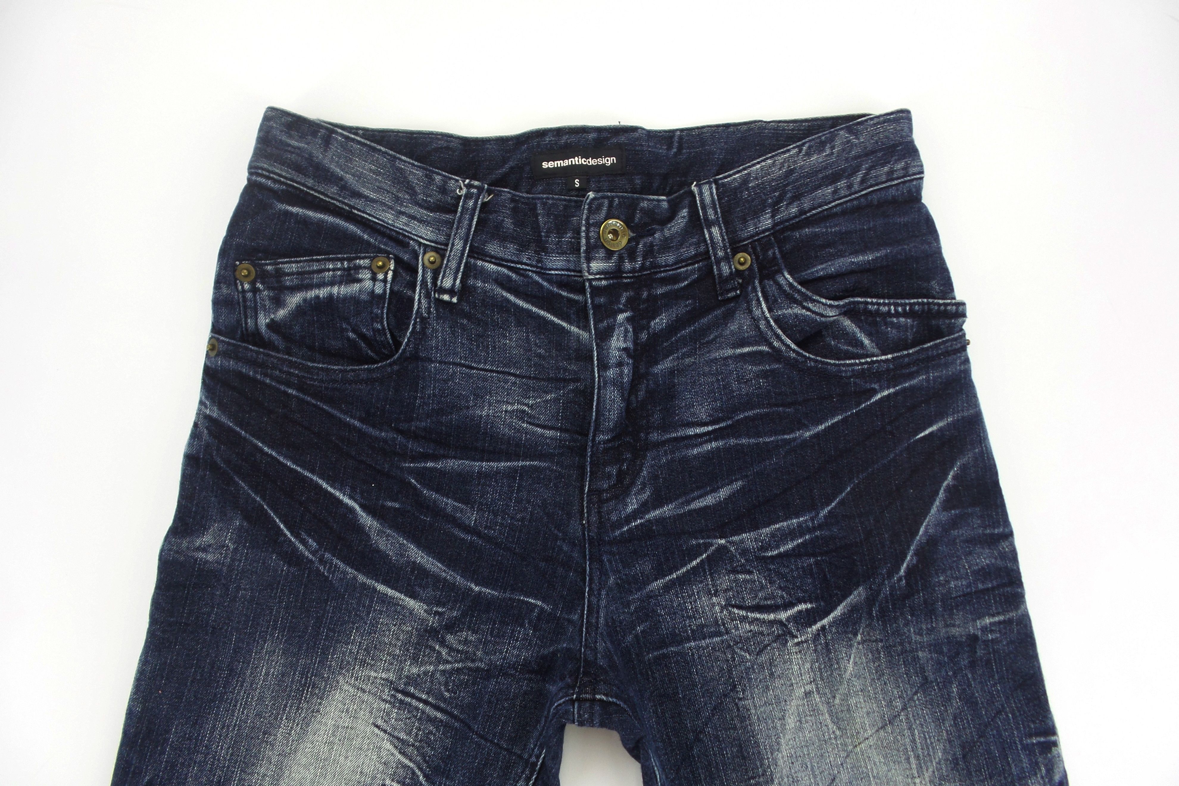 Japanese Brand × semanticdesign Semantic Design Slim Fit Curvy Jeans W29xL44.5 Size US 29 - 2 Thumbnail