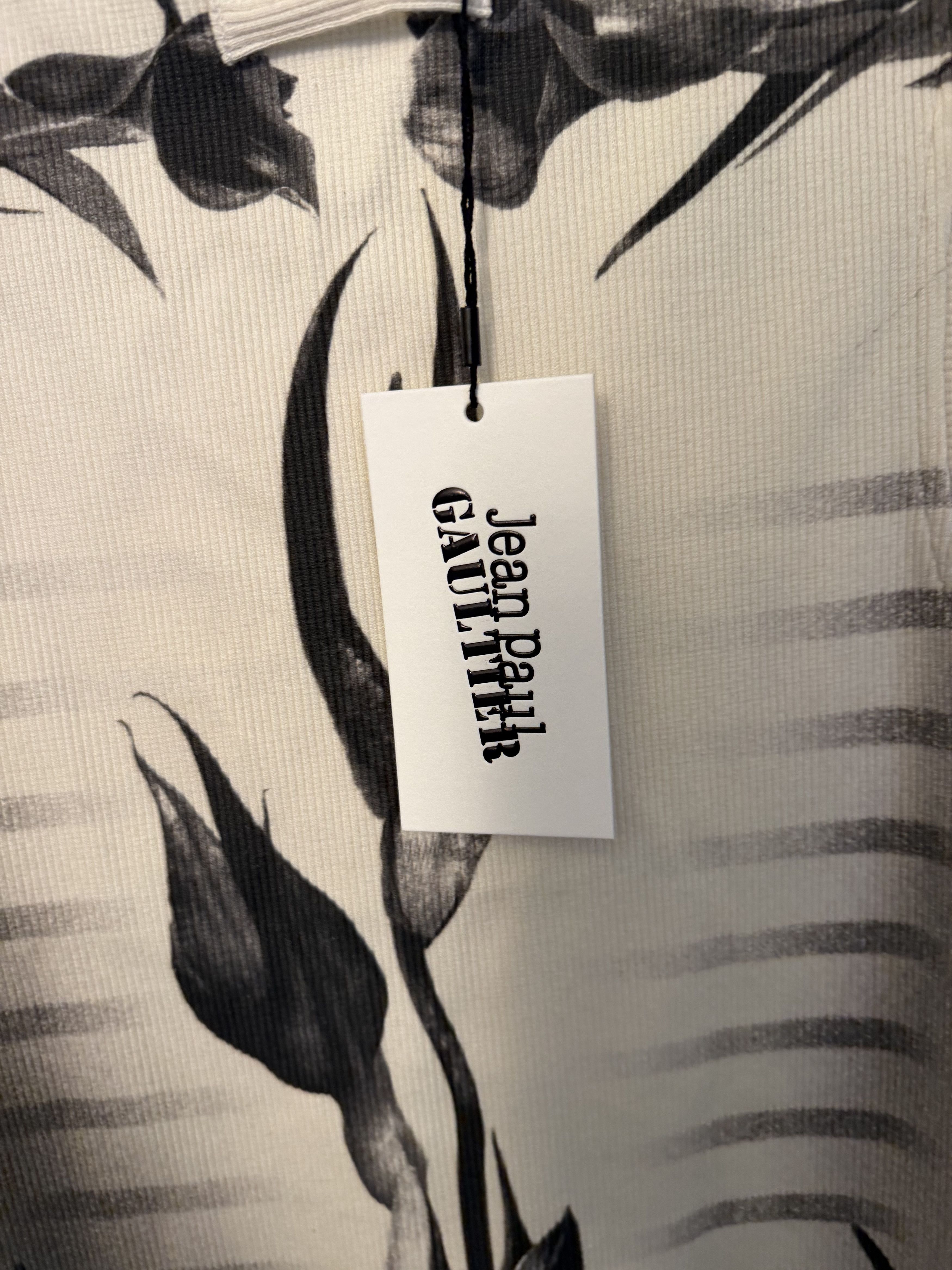 Jean Paul Gaultier Jean Paul Gaultier Floral Ribbed Tank Top (NWT) Size M / US 6-8 / IT 42-44 - 4 Thumbnail