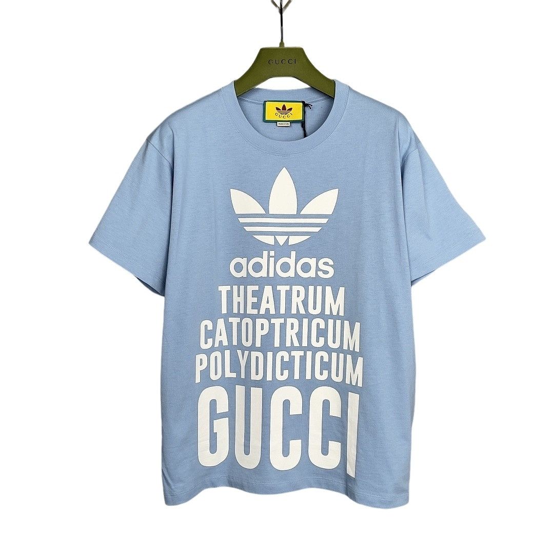 Gucci Gucci x Adidas Logo Printed T-Shirt US XS Size US XS / EU 42 / 0 - 1 Thumbnail