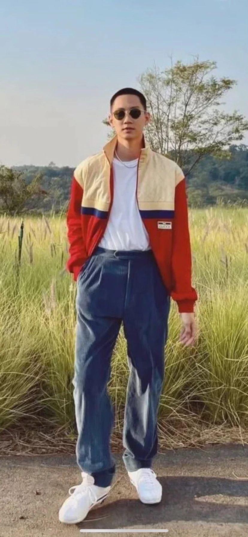 Gucci Gucci White Red Colorblock Jacket Size M 95 New Size US M / EU 48-50 / 2 - 9 Thumbnail