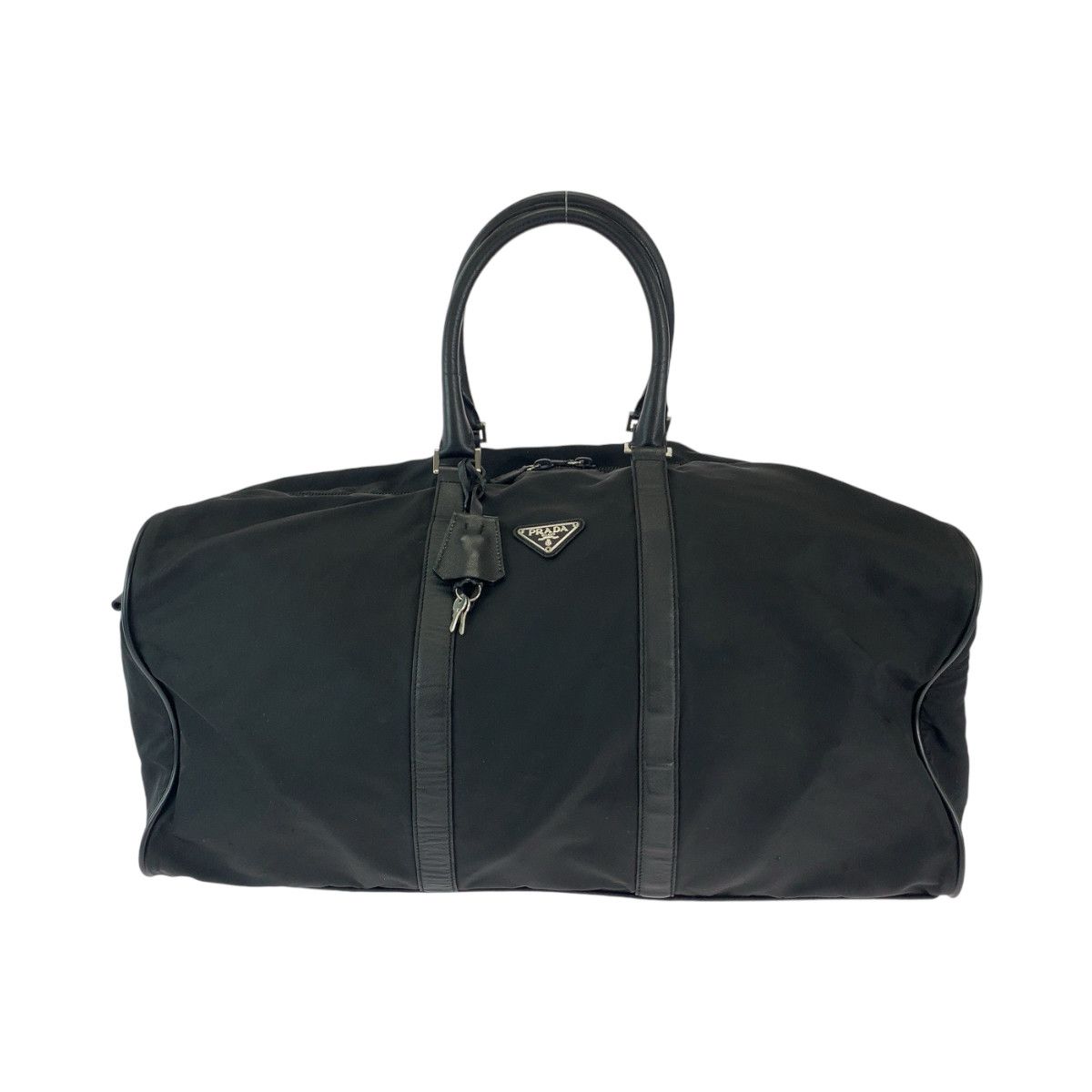 Prada Prada Prada Nylon Tessuto Logo Plate Boston Bag Canvas Travel Bag Grailed