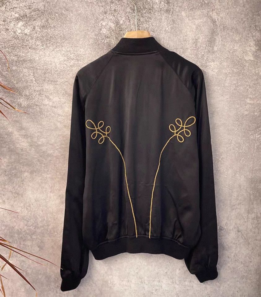 Yves Saint Laurent Saint Laurent SLP 15SS Silk Bomber Jacket. Size US L / EU 52-54 / 3 - 3 Thumbnail