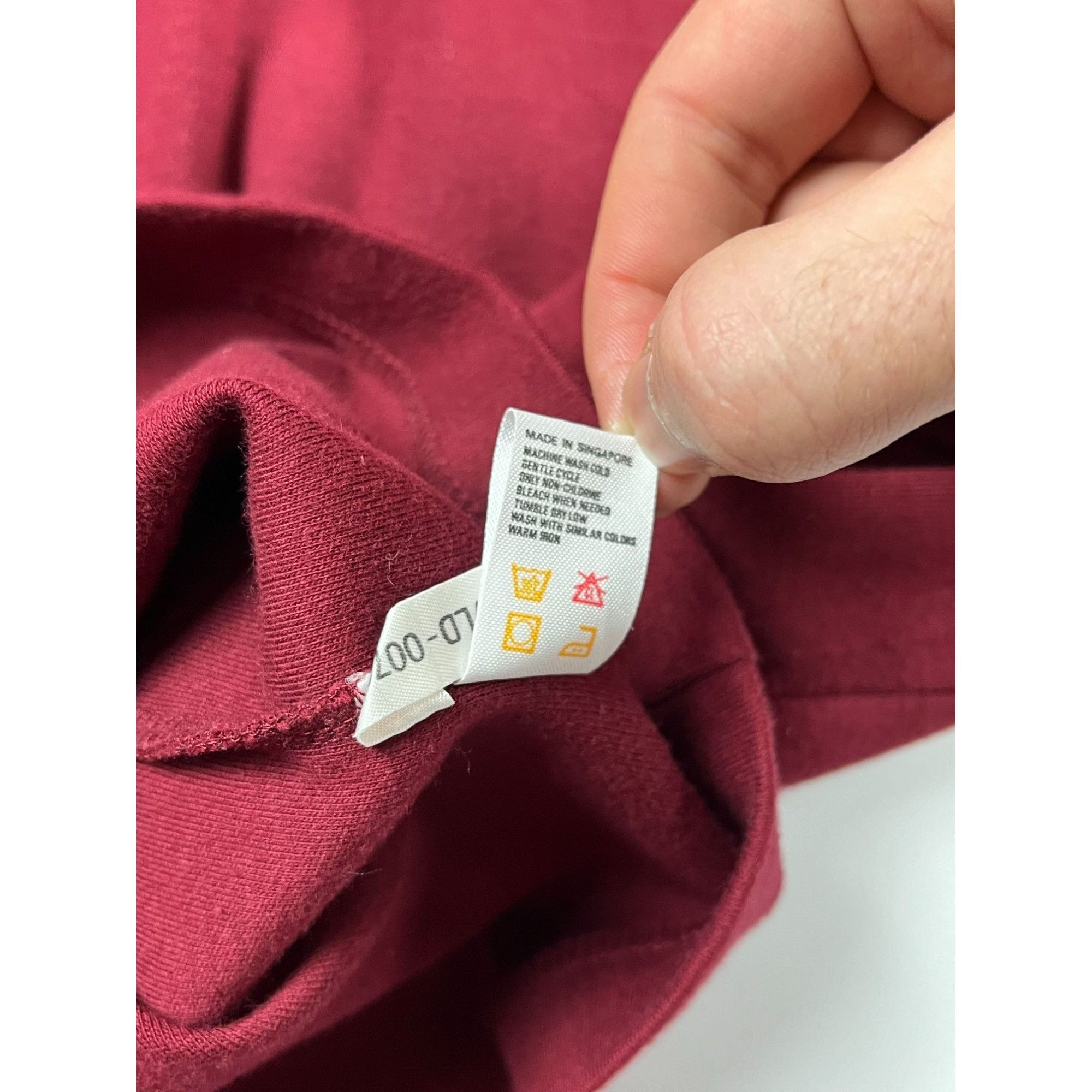 Yves Saint Laurent Yves Saint Laurent Mens Burgundy Long Sleeve Polo Shirt Size Size US L / EU 52-54 / 3 - 6 Thumbnail