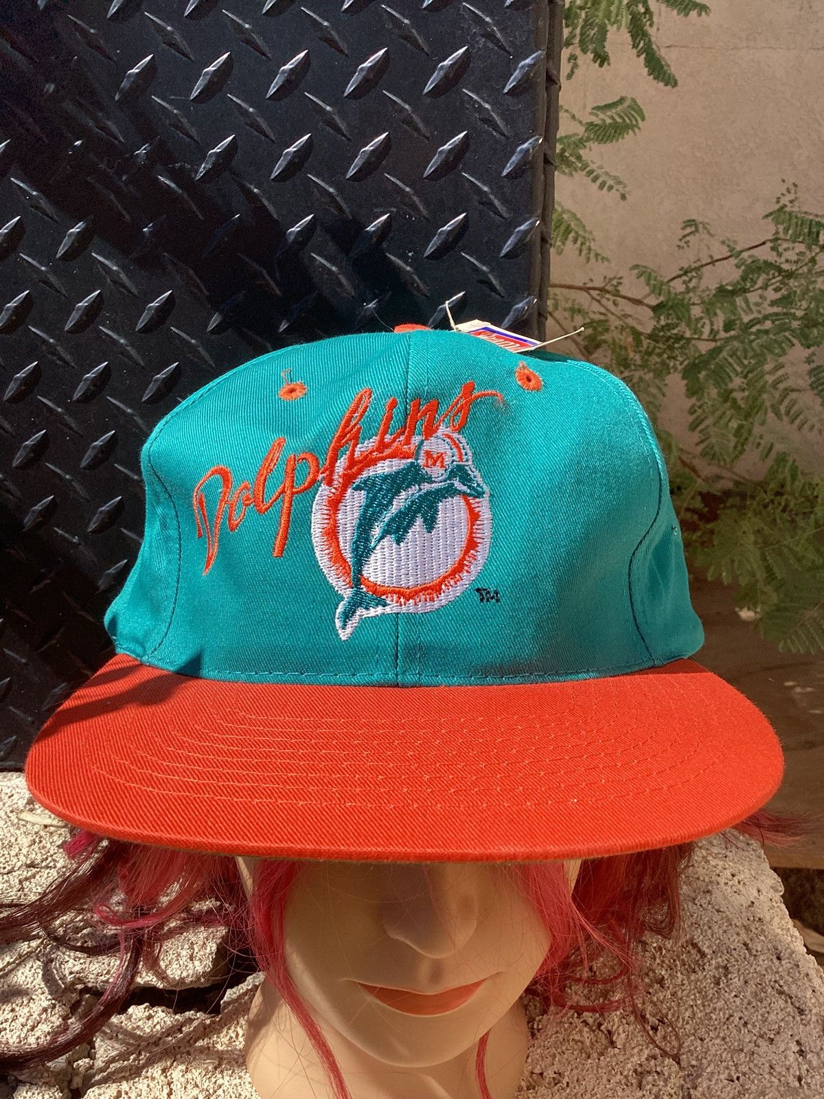 Other Vintage 90s Miami dolphins team nfl AJD snapbck NWT hat Size ONE SIZE - 1 Thumbnail