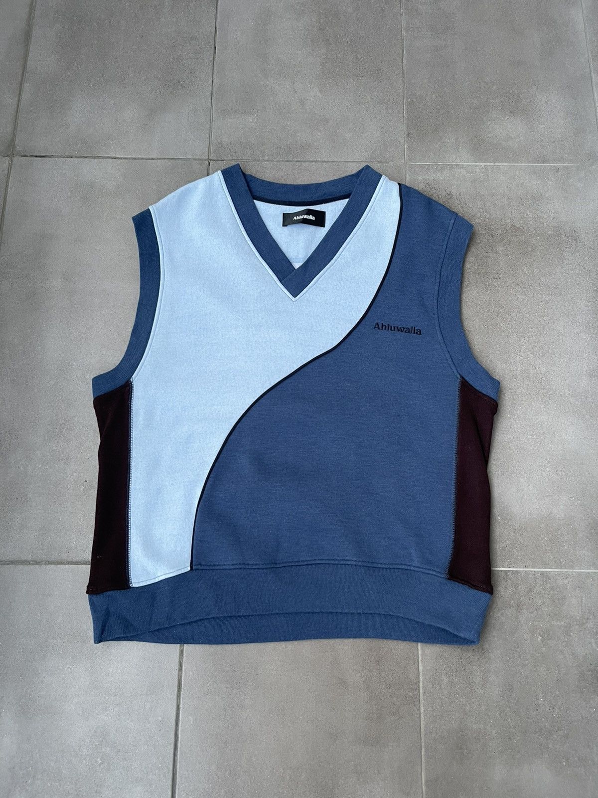 Ahluwalia !DS! AW23 Ahluwalia Mae Cotton V-Neck Sleeveless Sweatshirt Size US M / EU 48-50 / 2 - 2 Thumbnail