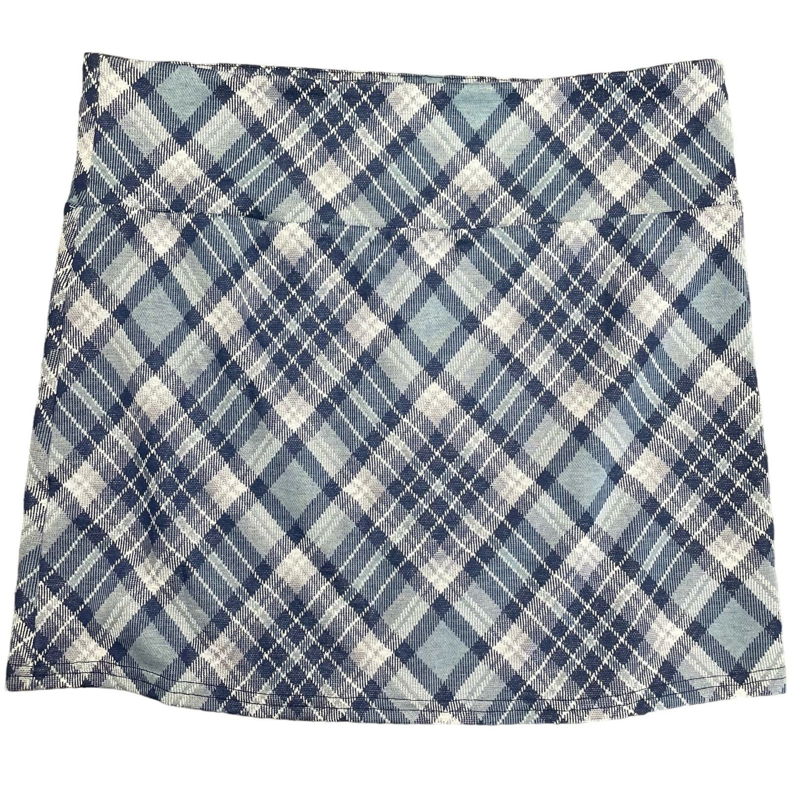 Other NWT Plaid Mini Skirt with Slit Size 36" / US 14 / IT 50 - 4 Thumbnail