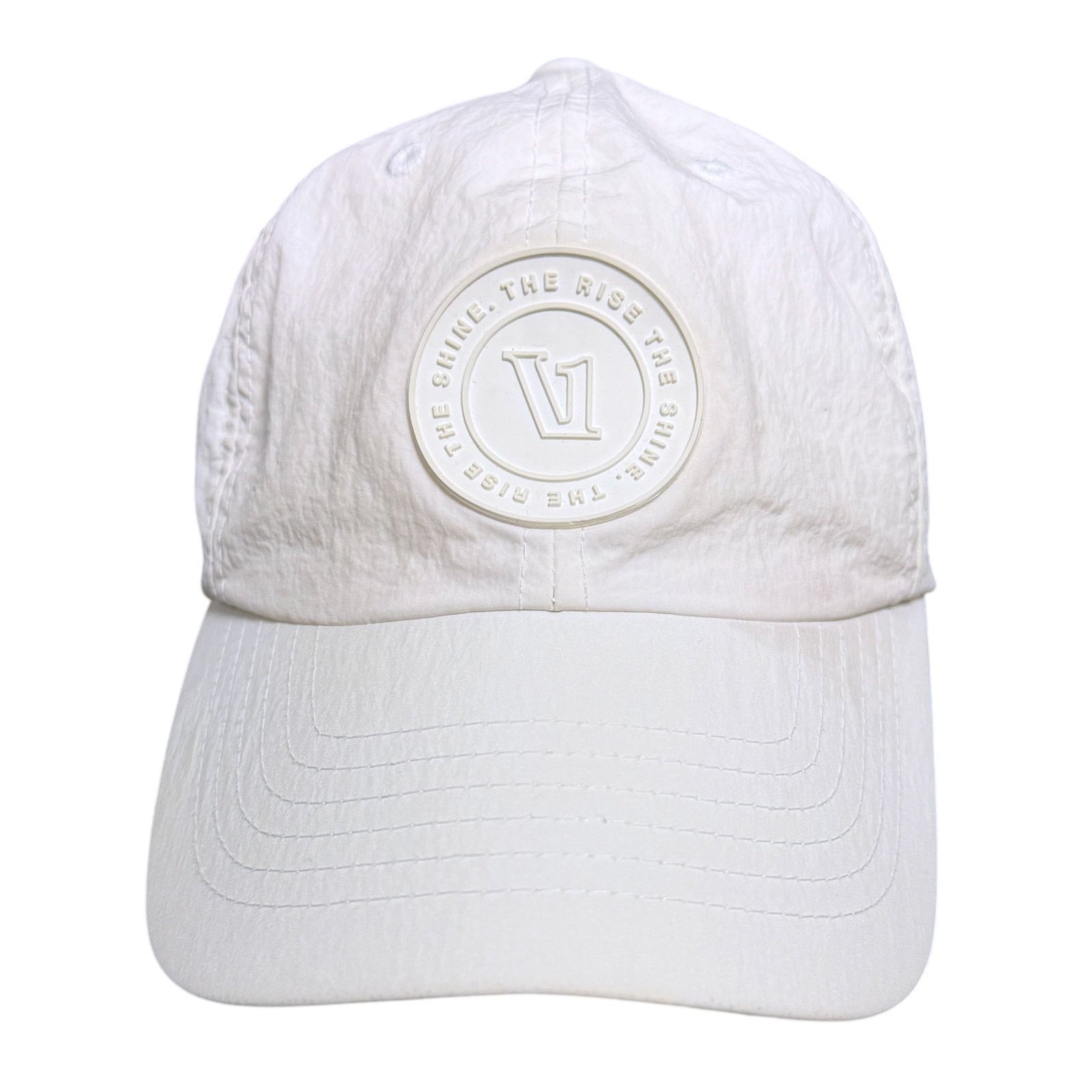 Vuori Vuori The Rise The Shine Logo Baseball Cap White Hat Gym Size ONE SIZE - 9 Thumbnail