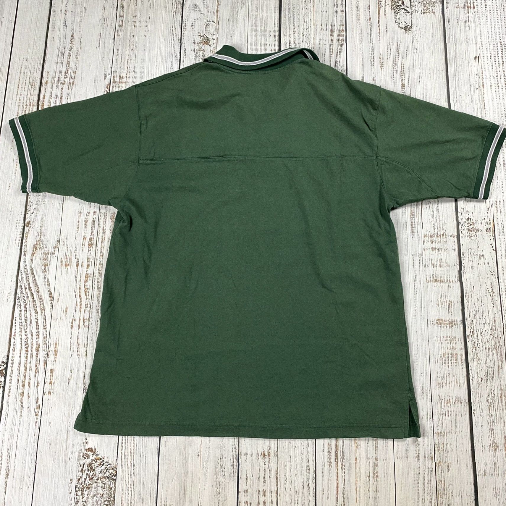 Lee LEE SPORT Polo Shirt Mens XL Green Striped 1/4 Zip VINTAGE 90s Golf Lacrosse Retro Knit Cotton Shirt Mens Clothing Size US XL / EU 56 / 4 - 4 Thumbnail