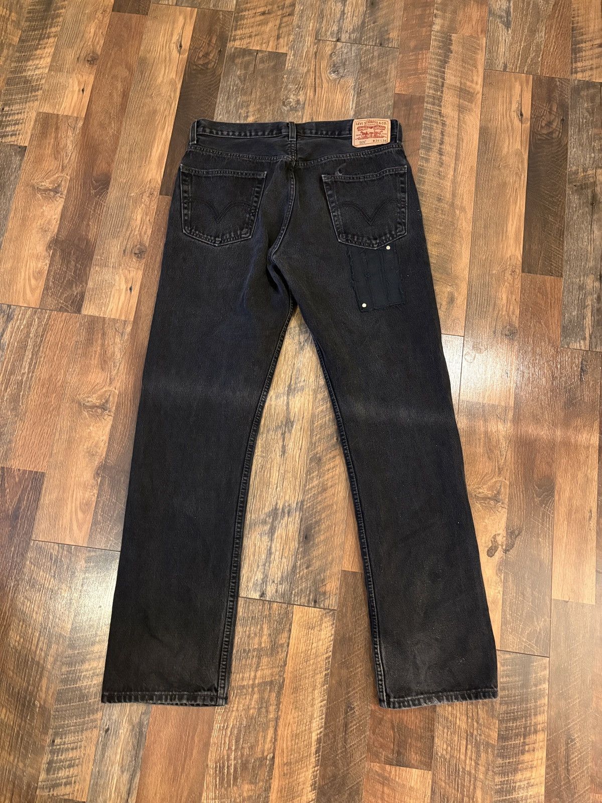 Levi's Vintage Clothing Super cool custom studded patch jeans Size US 34 / EU 50 - 4 Thumbnail