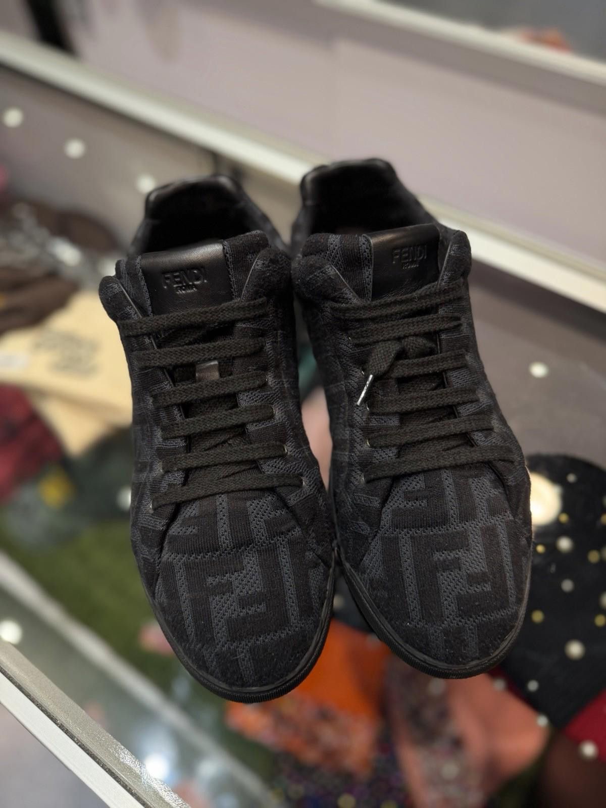 Fendi FENDI Monogram Black FF Logo Sneaker Men Size 7UK/8US $800 Size US 8 / EU 41 - 6 Thumbnail