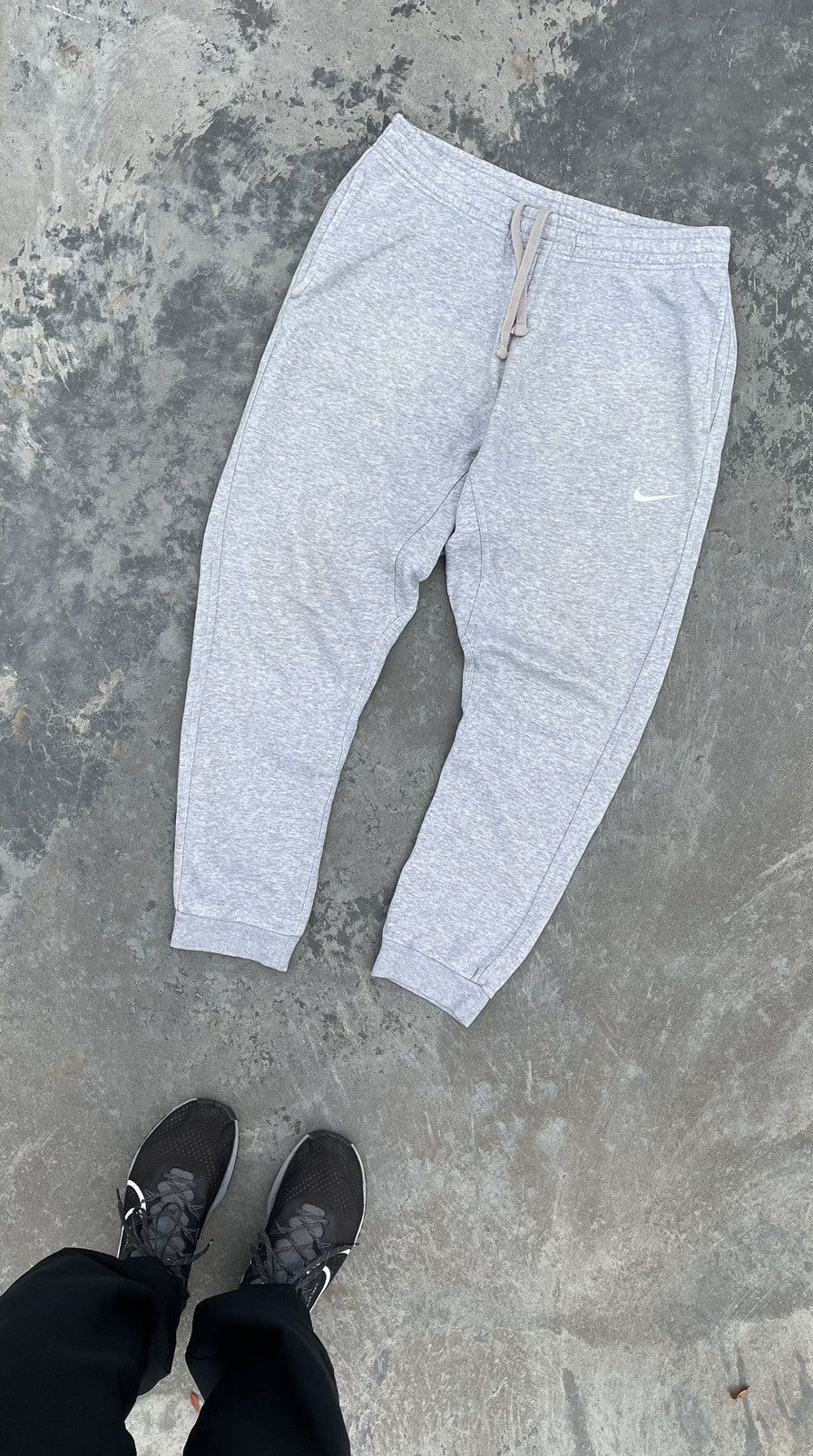 Nike Vintage Nike Grey Y2k Fleece Pants Joggers Streetwear Sk8 Size US 33 - 3 Thumbnail