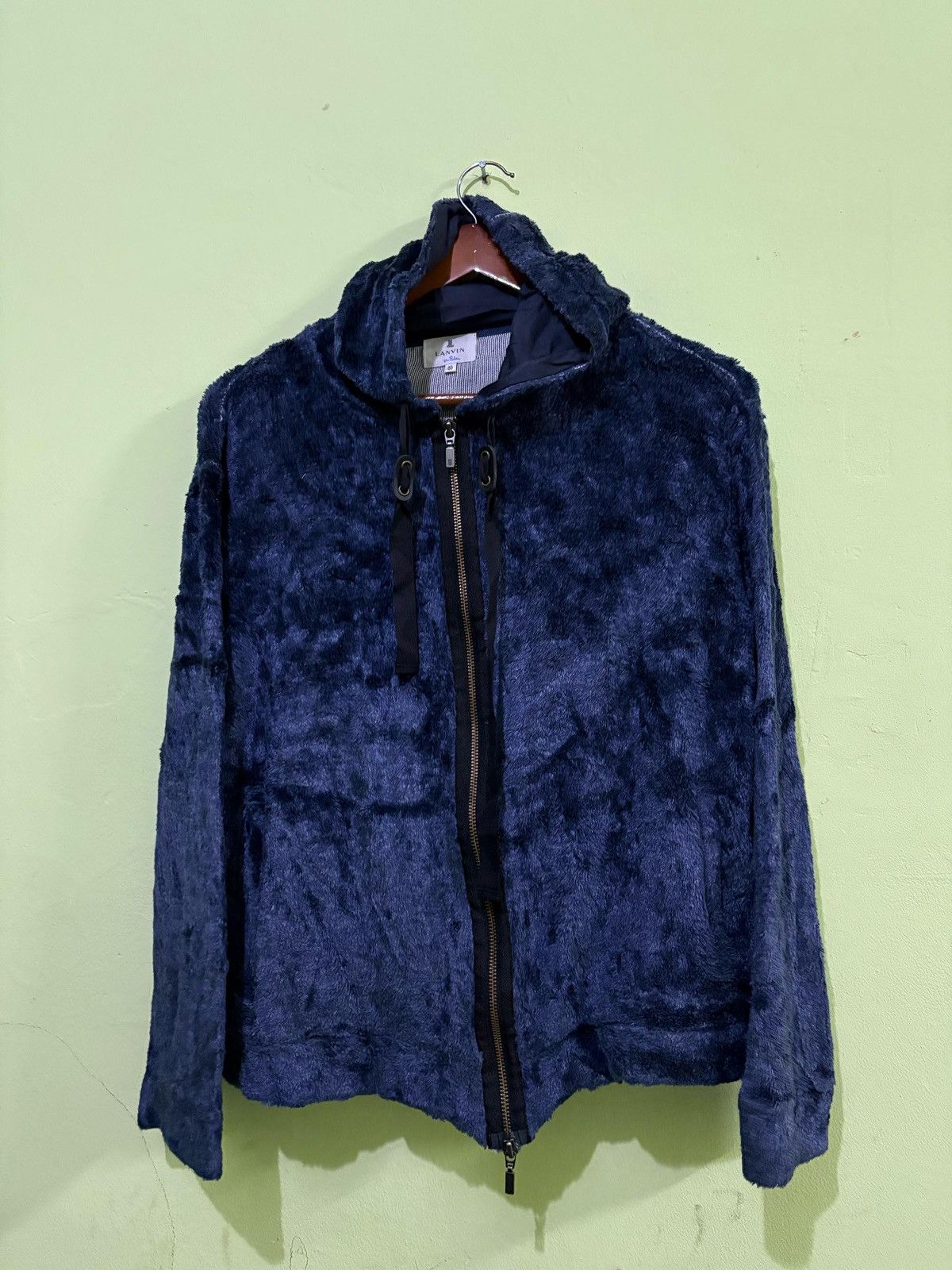 Lanvin Fleece Full Zipper Design With Hoodie Stlye