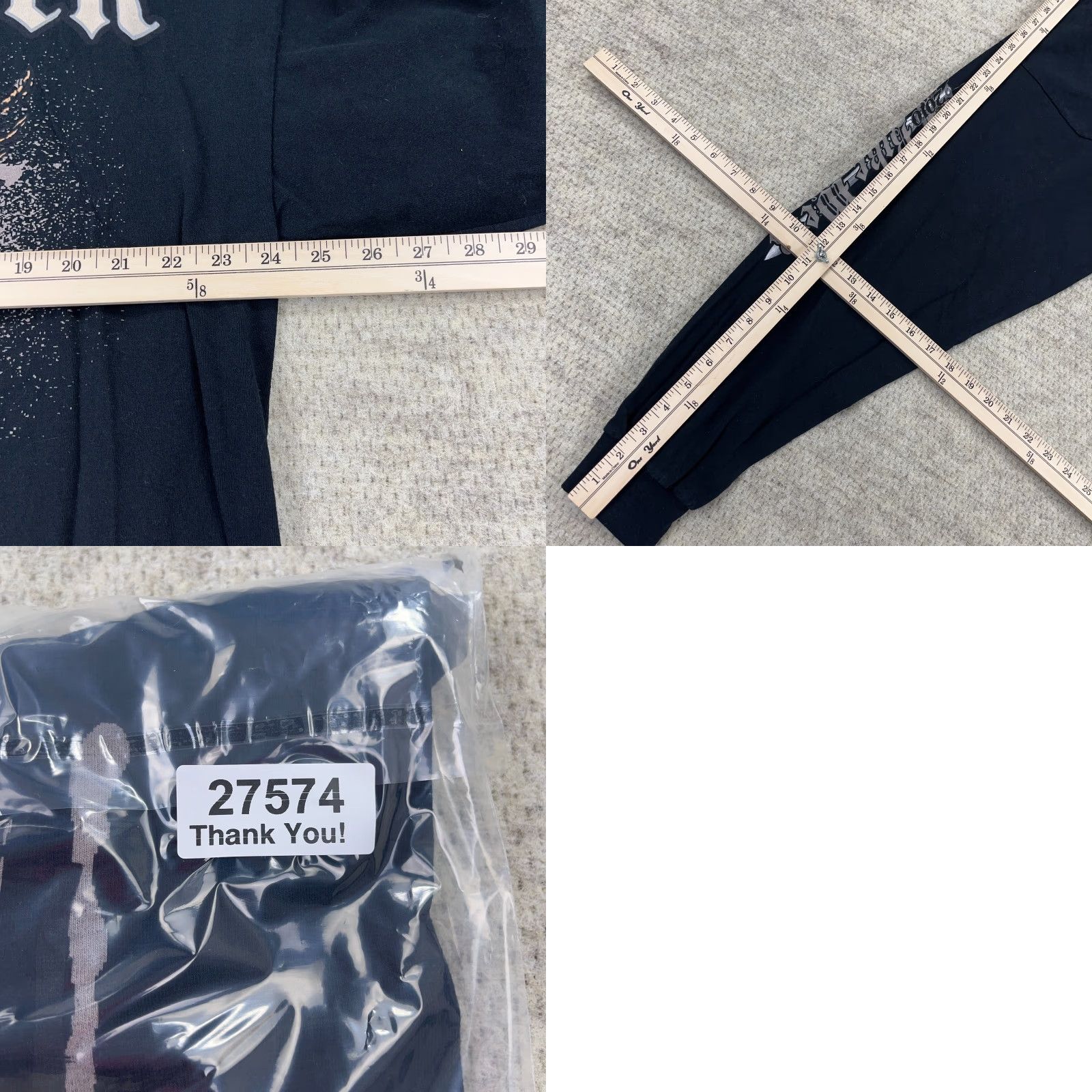Gildan VINTAGE Y2K Bike Week Shirt Men 2XL Black Long Sleeve Hit Winged Skull Goth Gildan Graphic Print Crew Neck Size US XXL / EU 58 / 5 - 9 Thumbnail