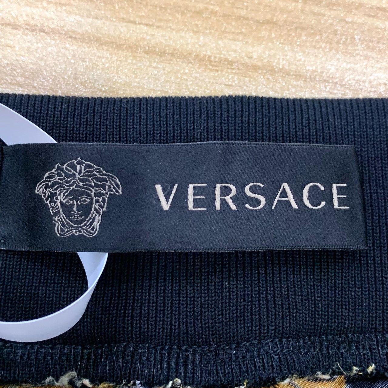 Versace Versace Medusa Head Print Black and Gold Cuffed Casual Pants Size 30" / US 8 / IT 44 - 5 Thumbnail