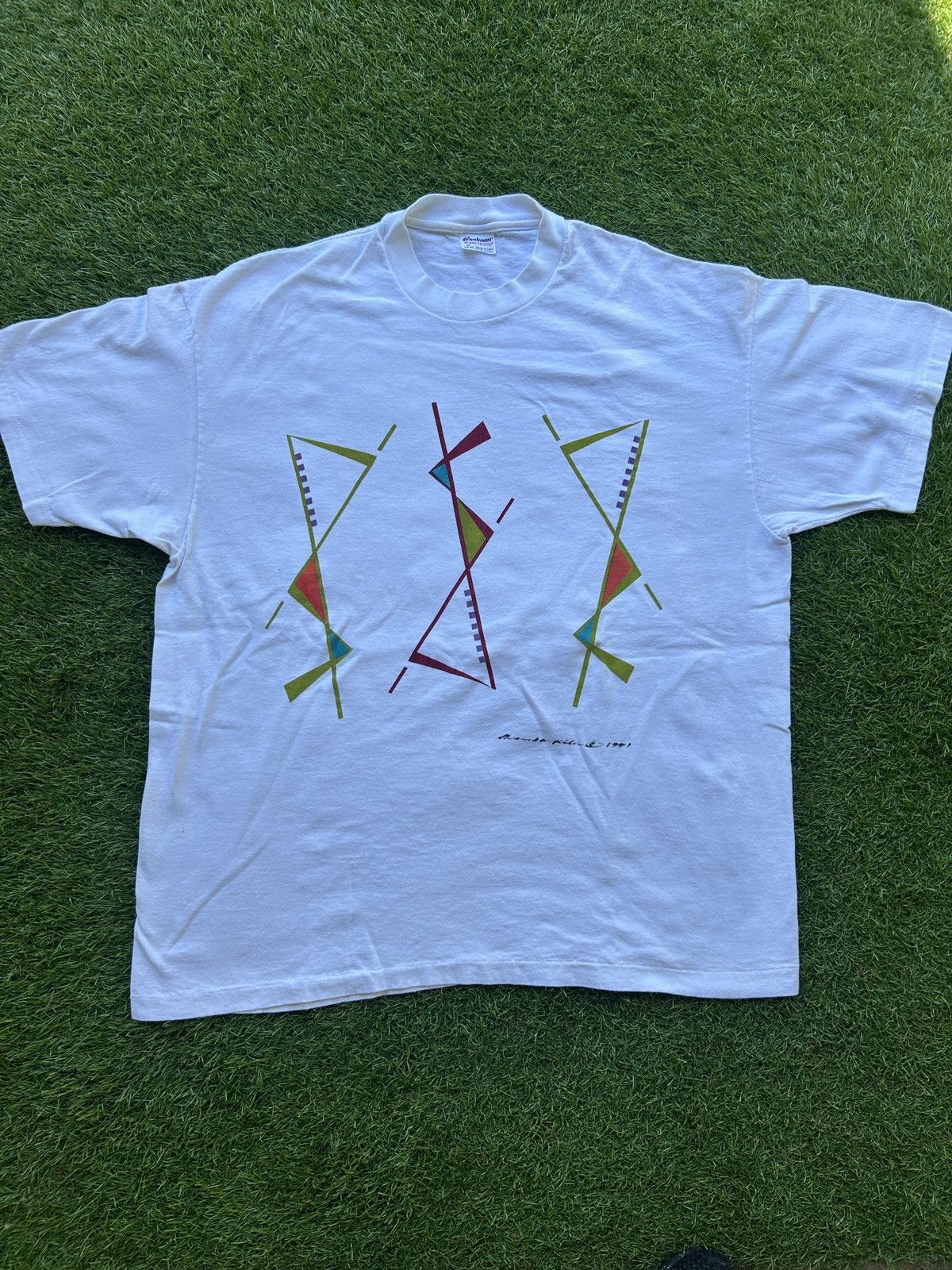 Vintage Vintage 1991 Abstract Art Tee Size US XL / EU 56 / 4 - 1 Thumbnail