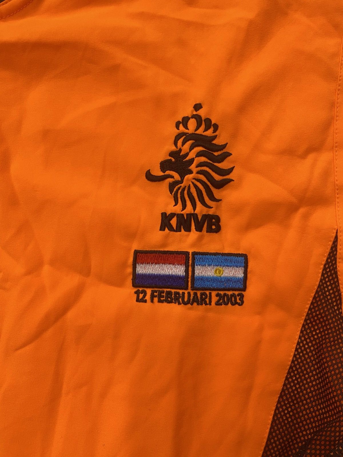 Nike Nike Netherlands Match Issue Shirt vs Argentina 2003 Size US XL / EU 56 / 4 - 5 Thumbnail