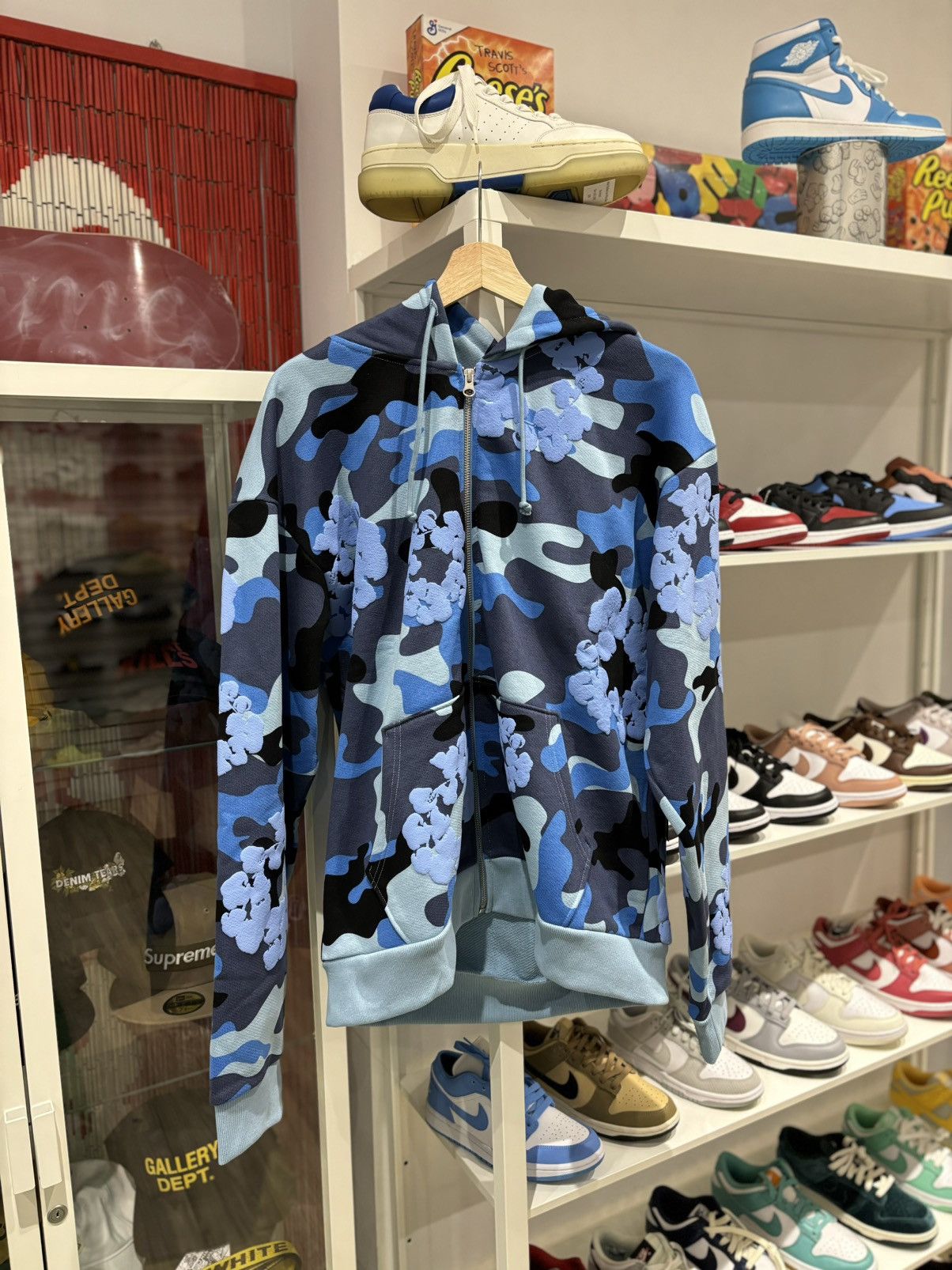 DENIM TEARS Denim Tears The Cotton Wreath Zip Sweatshirt