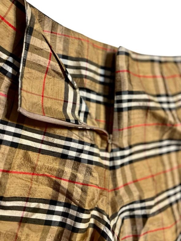 Other Vintage Karen Warren Raw Silk Gold Plaid Check Pants Size 6 Size 28" / US 6 / IT 42 - 5 Thumbnail