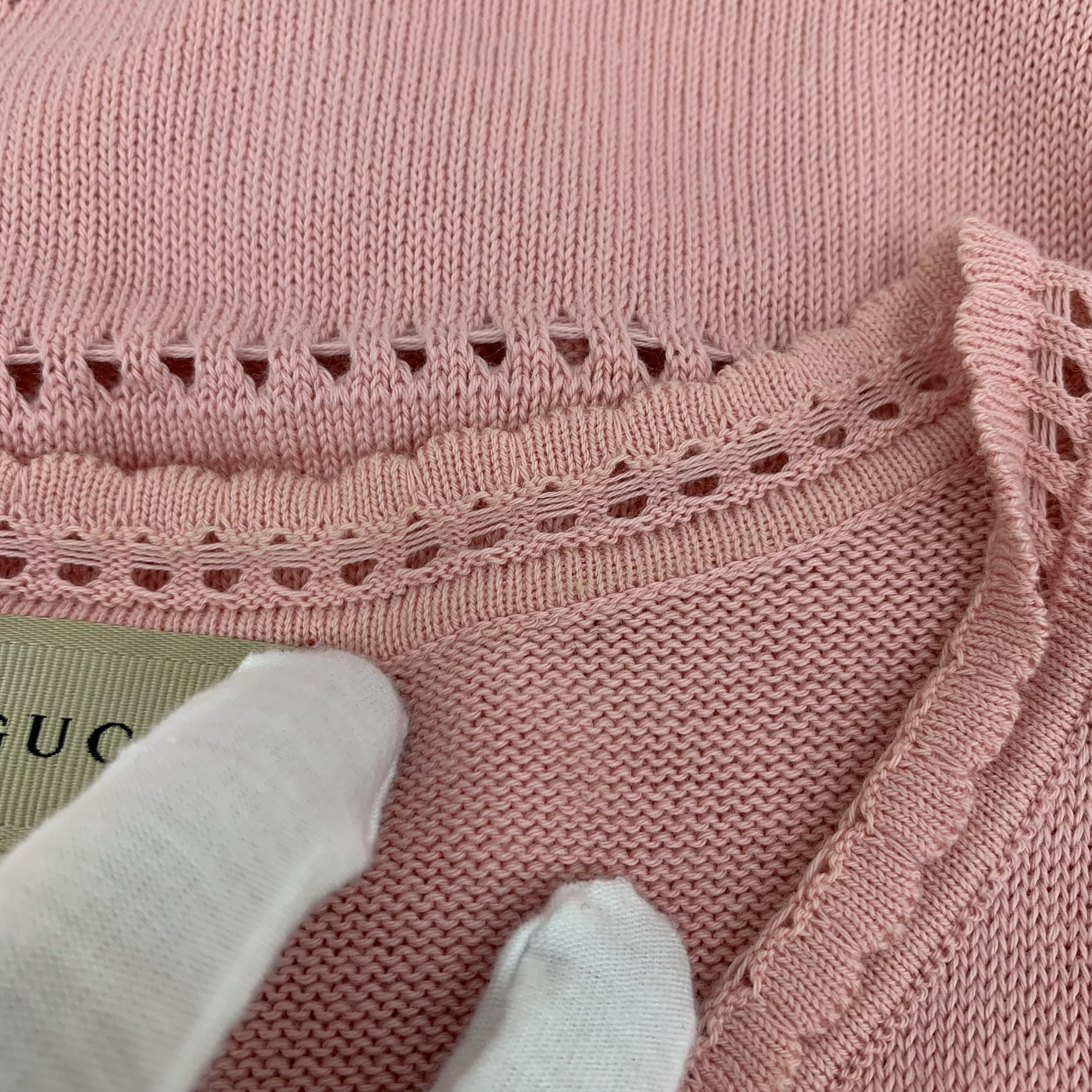Gucci Gucci Pink V-Neck Sleeveless Knit Dress 12 Size XL / US 12-14 / IT 48-50 - 4 Thumbnail