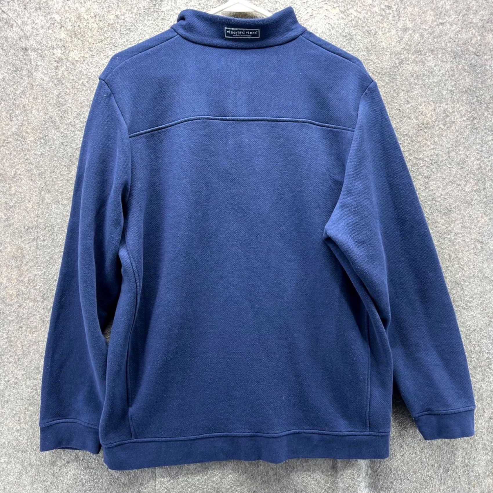 Vineyard Vines VINEYARD VINES Shep Shirt Sweatshirt Mens L Blue Quarter Zip Pullover Fleece Shirt Pullover with Pockets Linen/Logo? Size US L / EU 52-54 / 3 - 2 Thumbnail