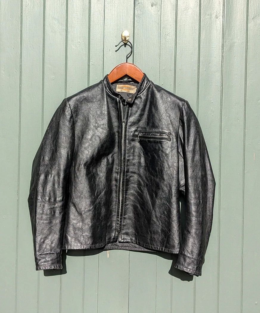 Harley Davidson 60s Harley Davidson Sportster Cafe Racer Leather Jacket 42 Size US M / EU 48-50 / 2 - 1 Thumbnail