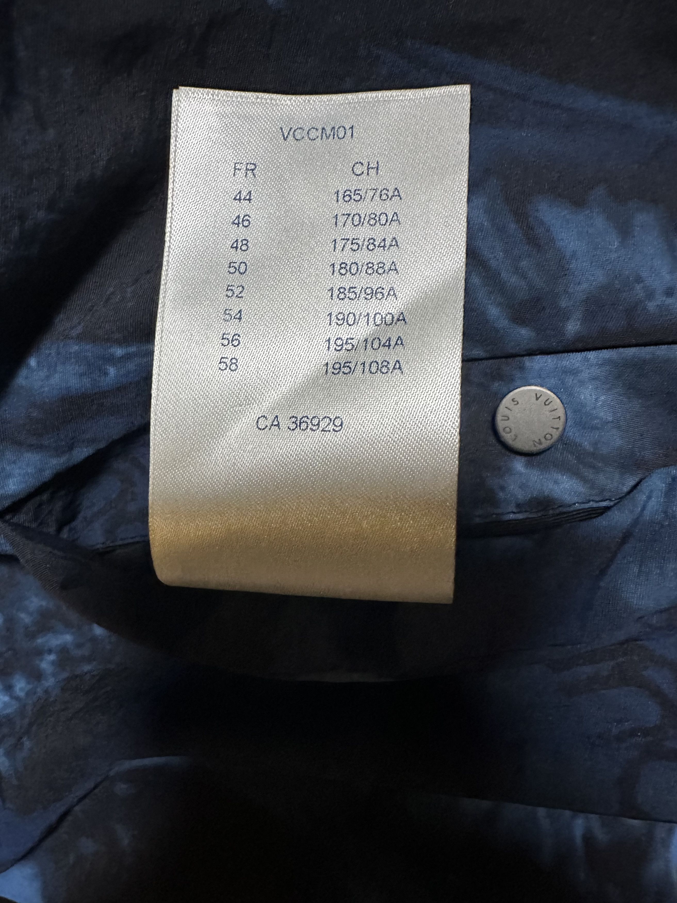 Louis Vuitton Louis Vuitton Blue Damier Salt Bomber Jacket Size US M / EU 48-50 / 2 - 6 Thumbnail